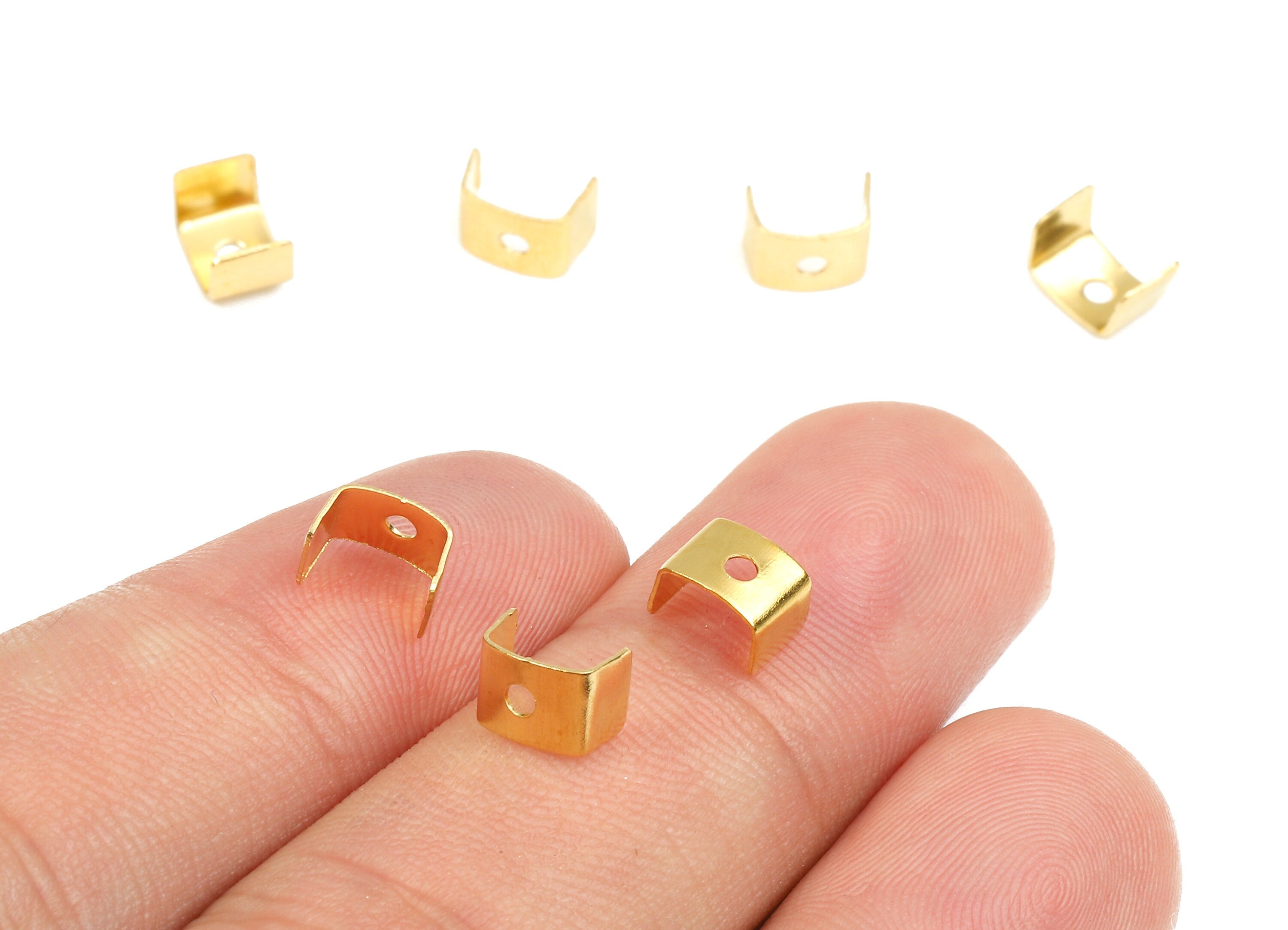 Brass Bead Connectors - Brass Copper Cap - Geometric Connectors - Brass Link Accessories - Jewelry Supplies - 5.96x4.91x0.33mm - PP2711 - DOMEDBAZAAR