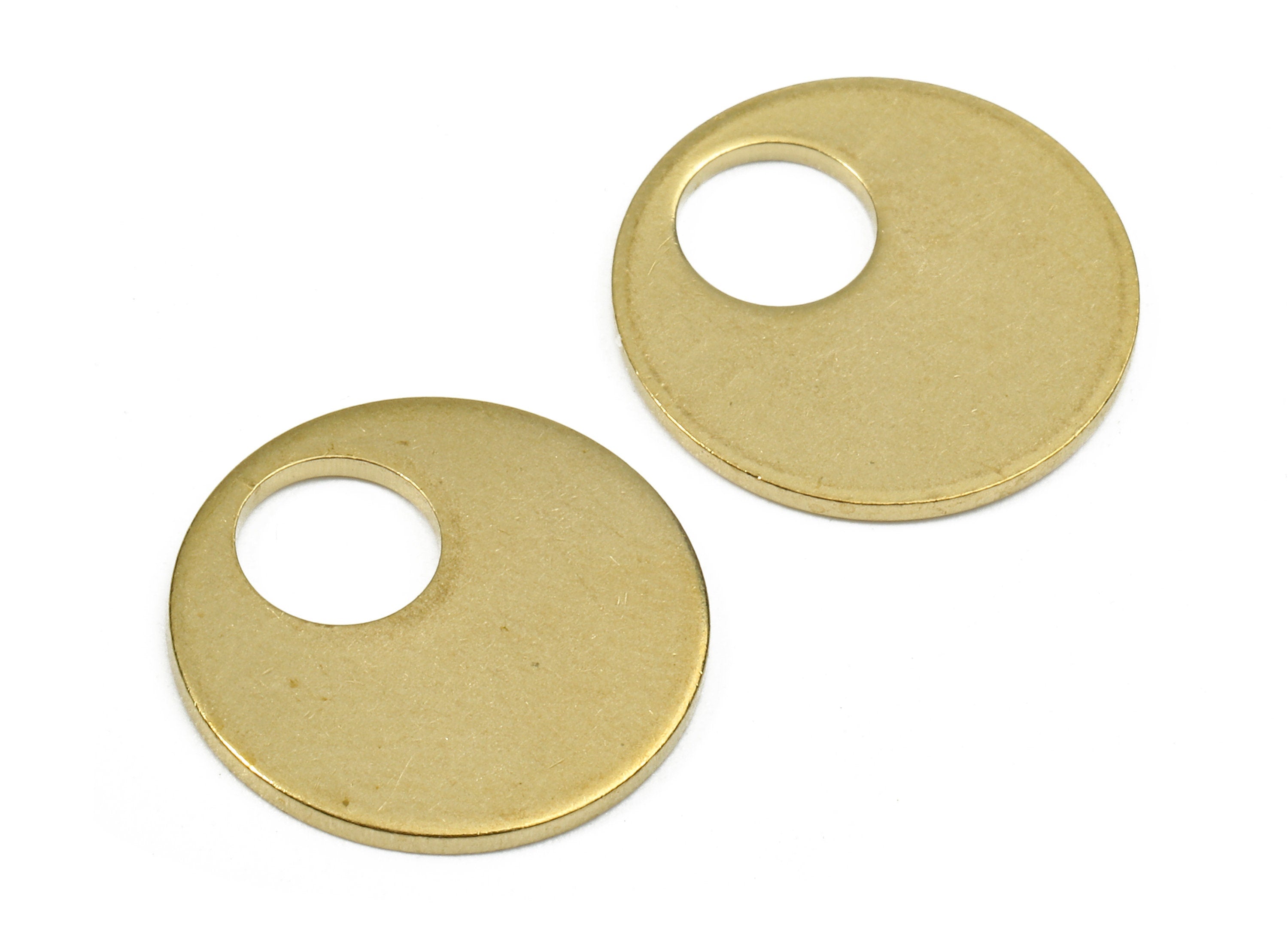 Personalized stamping blank - Brass Circle Charms - Raw Brass Circle Earrings and Pendant - Earring Findings -  15.84x15.84x1.26mm - PP2683 - DOMEDBAZAAR