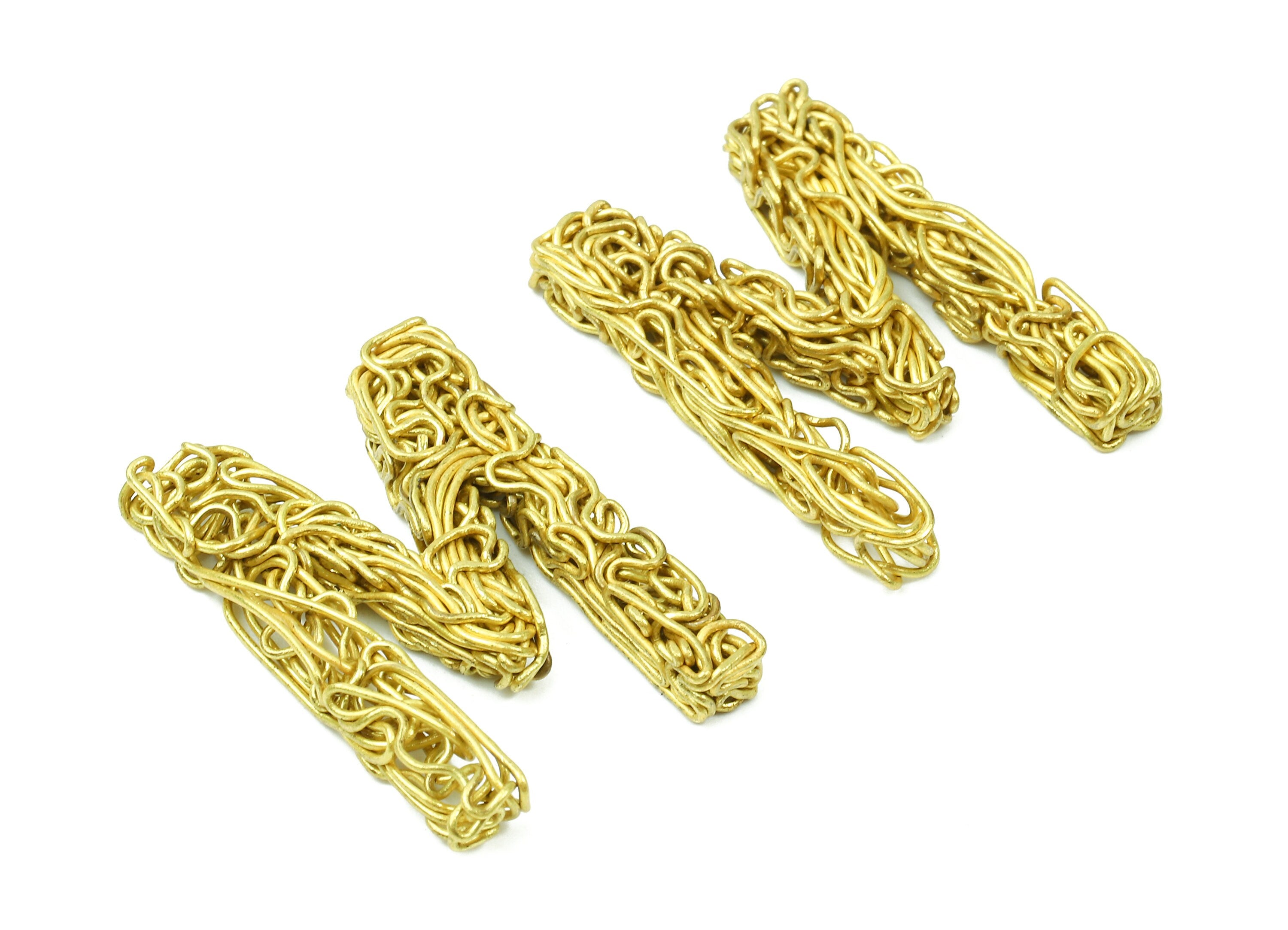 Brass M letter Pendant - Raw Brass Hammered Wire Letter M Alphabets Charms - Jewelry Supplies - 28.38x19.39x3.47mm - PP2931 - DOMEDBAZAAR