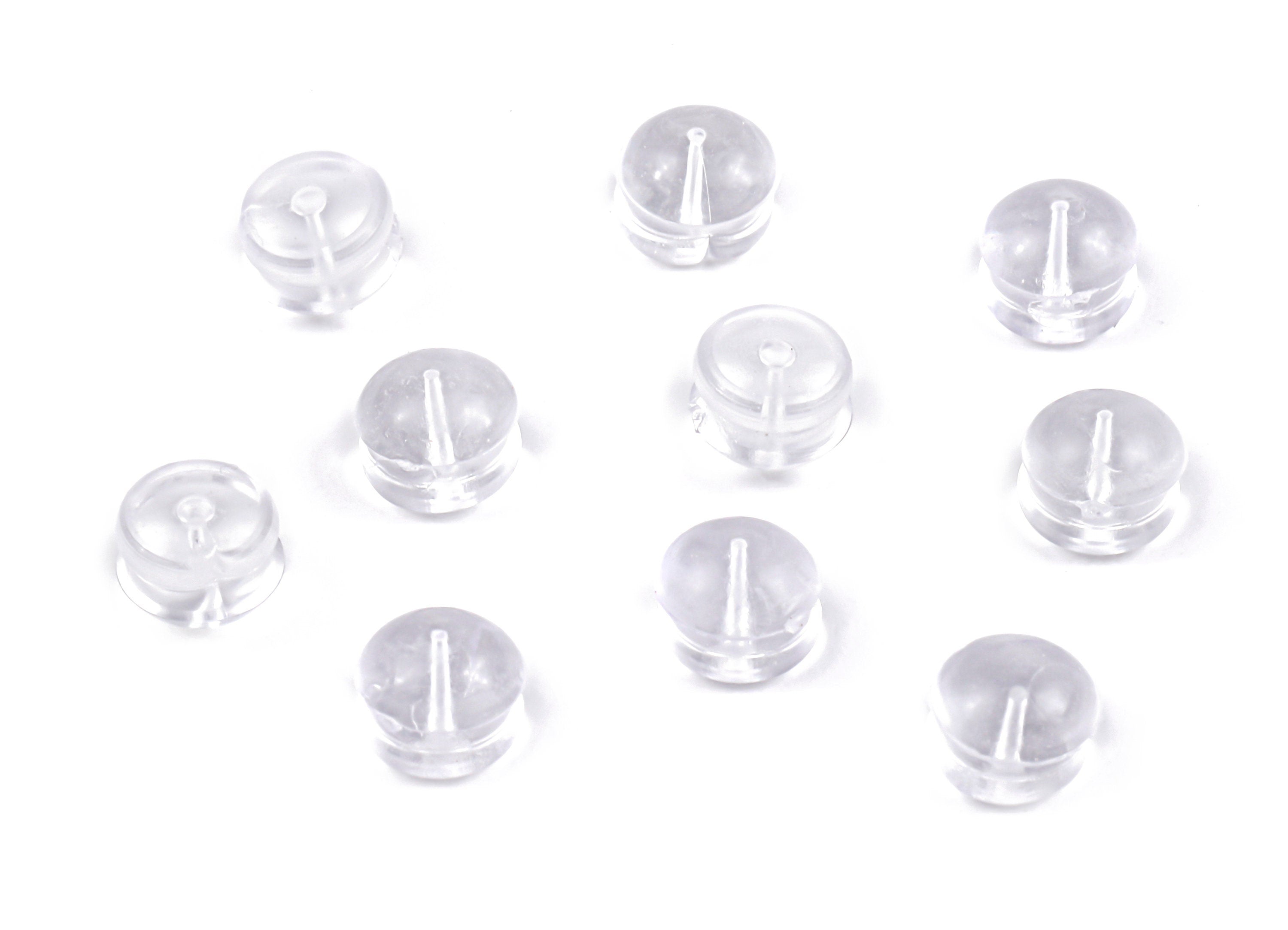 Rubber Earring Stopper Nuts - Rubber Earring Findings - Earring Back - 5.01x3.83mm - ES1004 - DOMEDBAZAAR