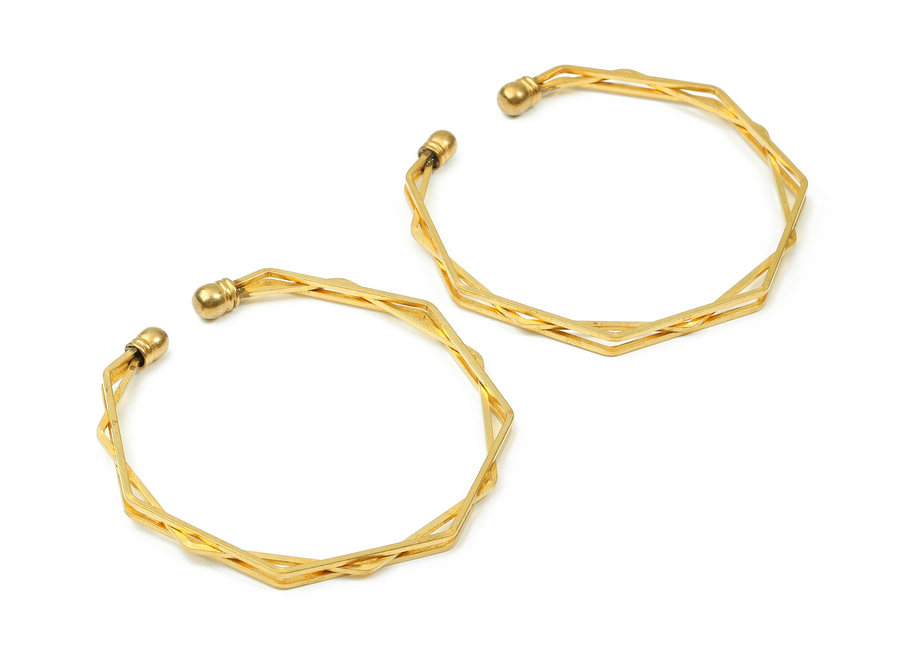 Brass Bracelet - Raw Brass Bracelet - Brass Bracelet Cuff - Brass Bracelet Findings - Jewelry Supplies - 65.34x65.34x4.55mm - PP2862 - DOMEDBAZAAR