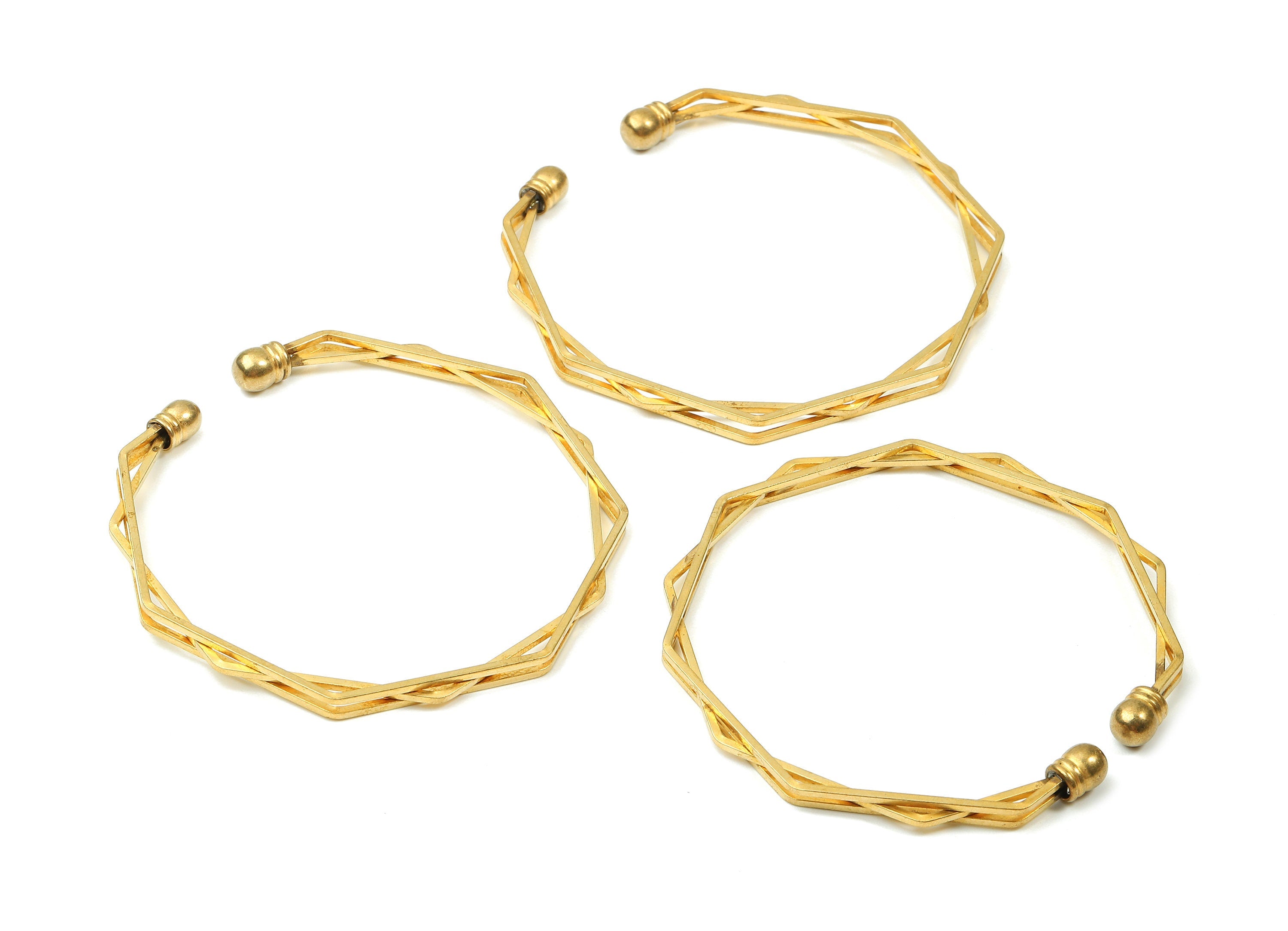 Brass Bracelet - Raw Brass Bracelet - Brass Bracelet Cuff - Brass Bracelet Findings - Jewelry Supplies - 65.34x65.34x4.55mm - PP2862 - DOMEDBAZAAR