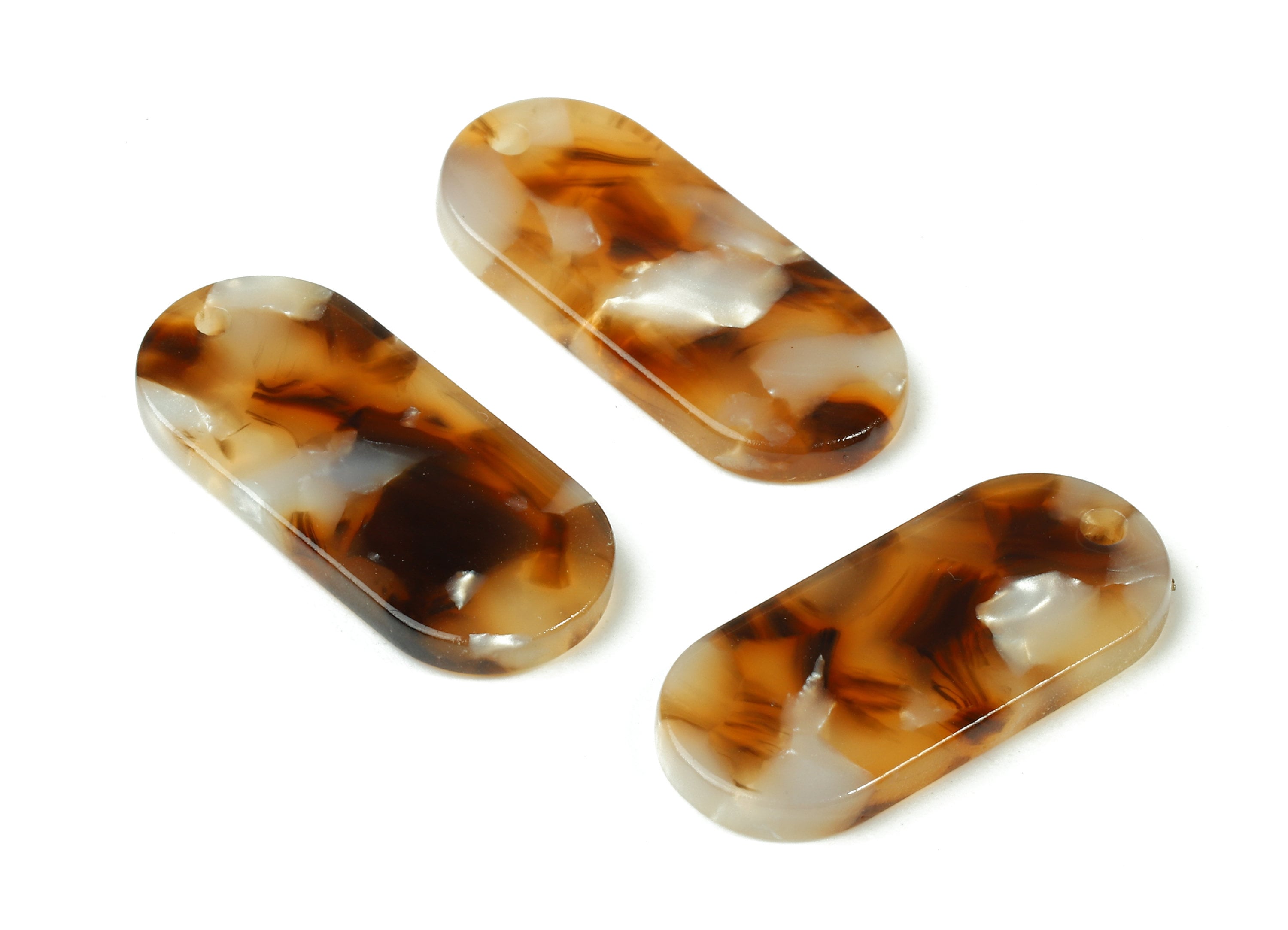 Acetate Oval Charms - Oval Earrings and Pendant - Earring Findings - Jewelry Supplies - Color Code: A351 - 26.6x11.7x2.65mm - AC1209-A351 - DOMEDBAZAAR