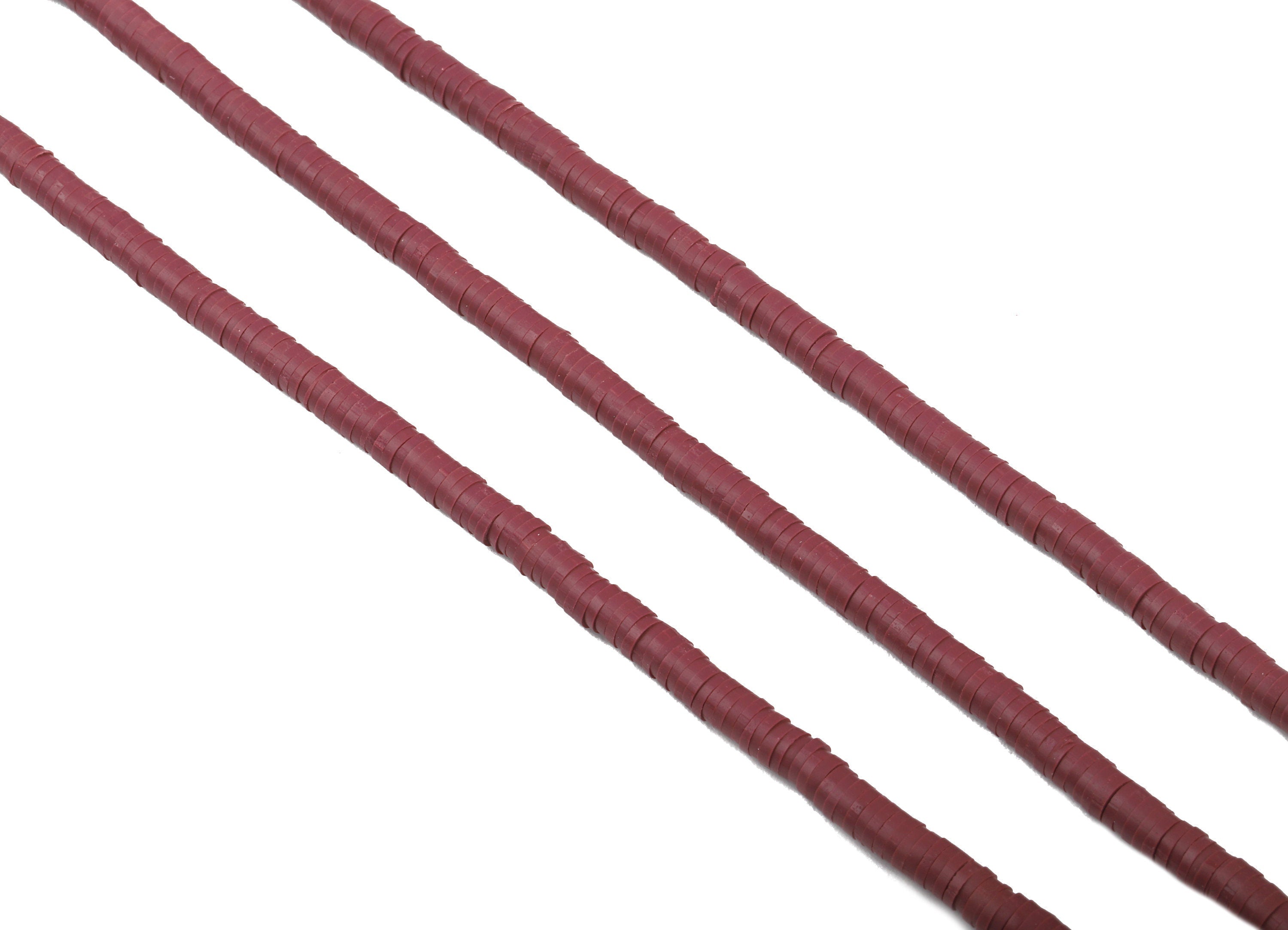Vinyl Heishi Beads Clay Disc - African Disc Spacer Beads - Polymer Clay Disc Bead - 17.3“/ 1 Strand / 3.5mm - 440x3.6x1.03mm - NS1063-505C - DOMEDBAZAAR