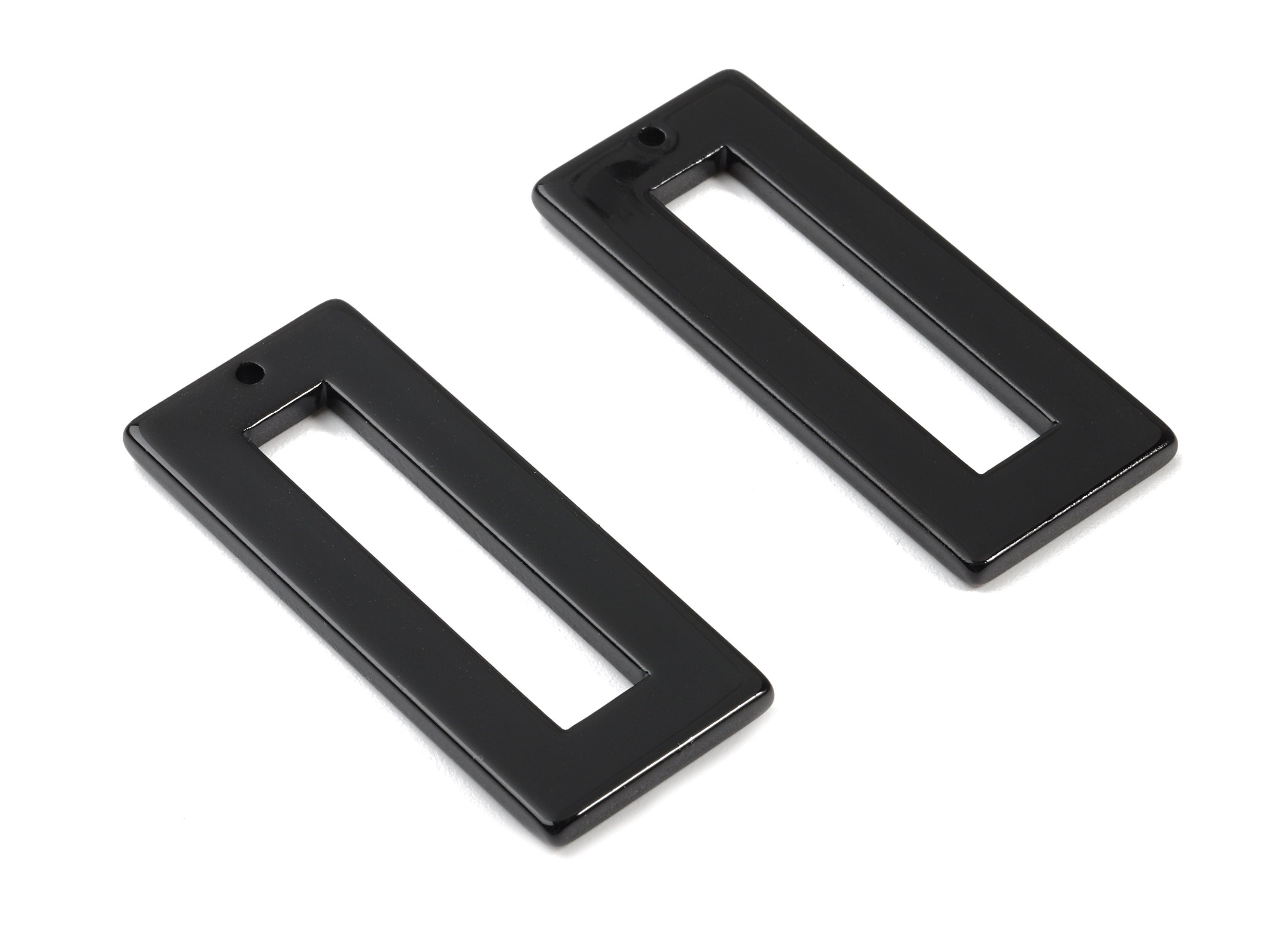Acetate Rectangle Charms - Rectangle Earrings and Pendant - Earring Findings - Color Code: A349 - 47.11x19.6x2.57mm - AC1025-A66-1 - DOMEDBAZAAR