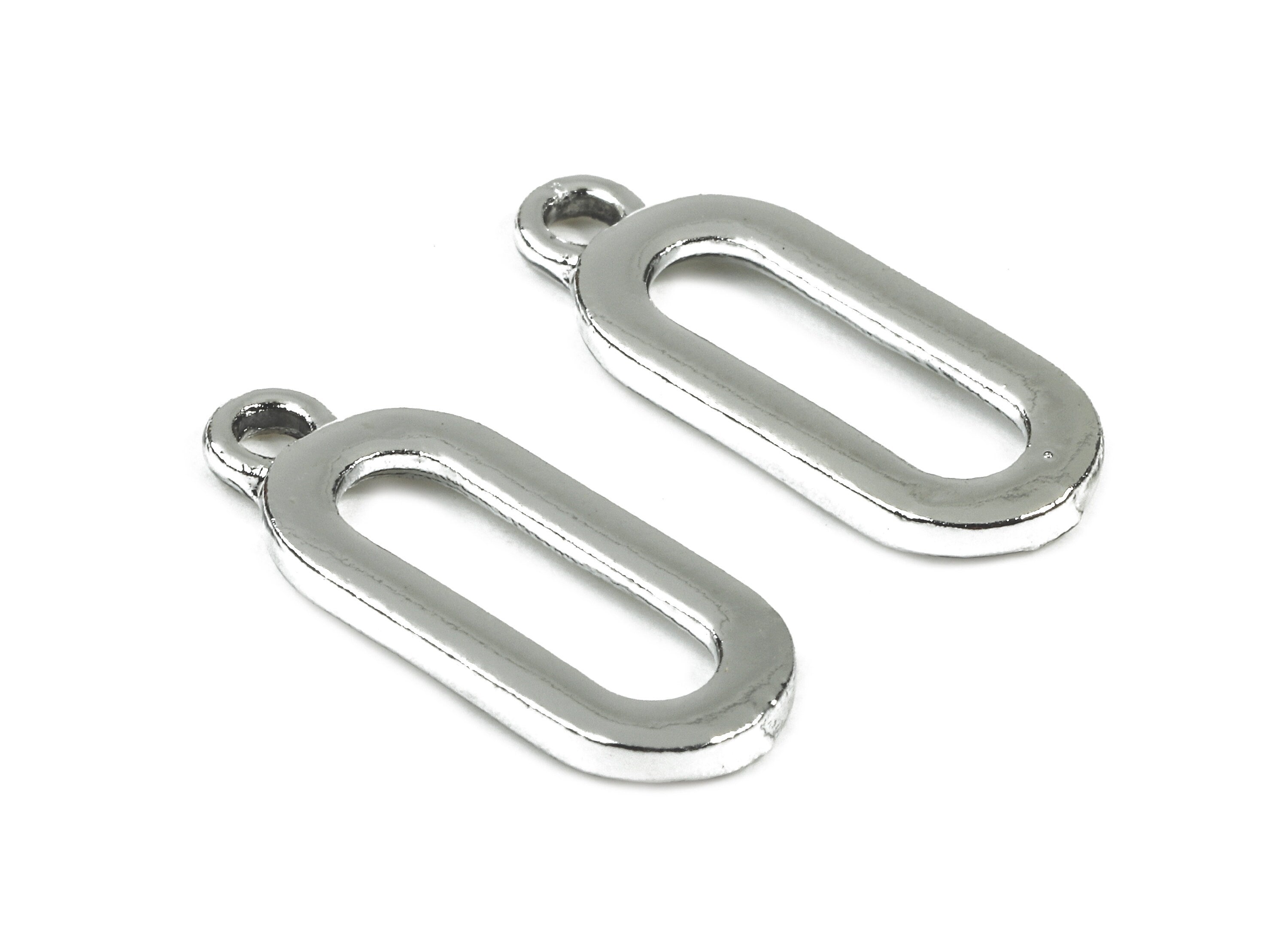 Alloy Round Clef Charms - Zinc Alloy Round Clef Earrings and Pendant - Silver Tone Plated - Earring Findings - 19.53x7.68x1.59mm - ZZ1493 - DOMEDBAZAAR