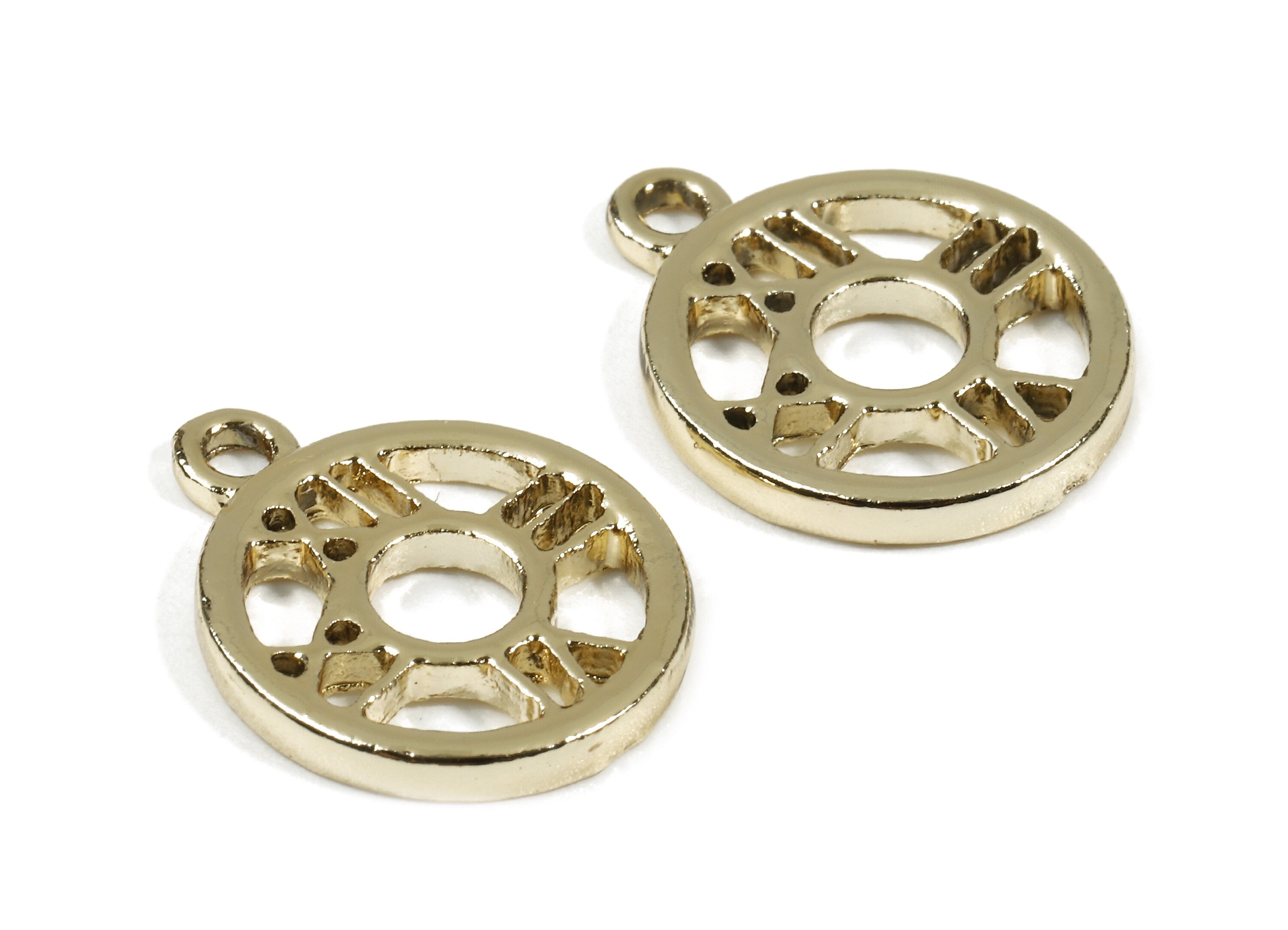 Alloy Clock Charms - Zinc Alloy Clock Earrings and Pendant - Silver Tone Plated - Earring Findings - 17.69x14.23x1.86mm - ZZ1528 - DOMEDBAZAAR
