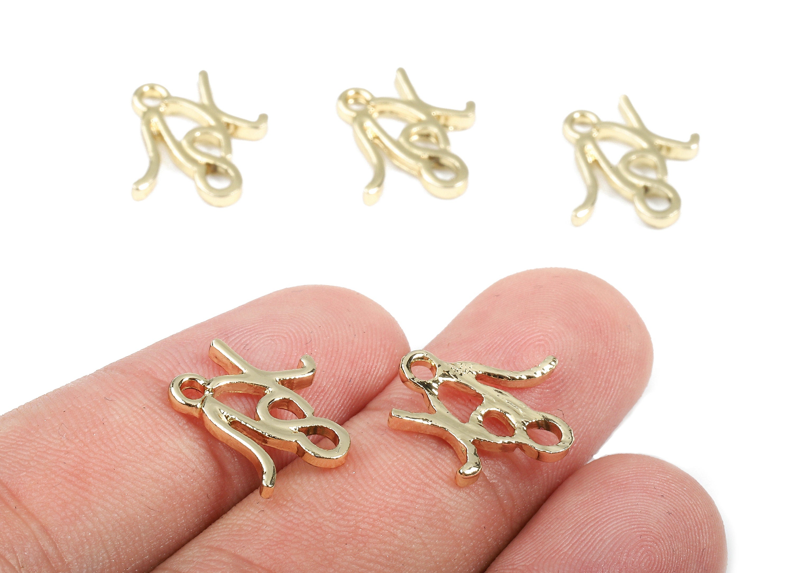 Alloy Charms - Zinc Alloy Earrings - Alloy Pendant - Gold Tone Plated - 15.98x15.7x1.69mm - ZZ1474 - DOMEDBAZAAR