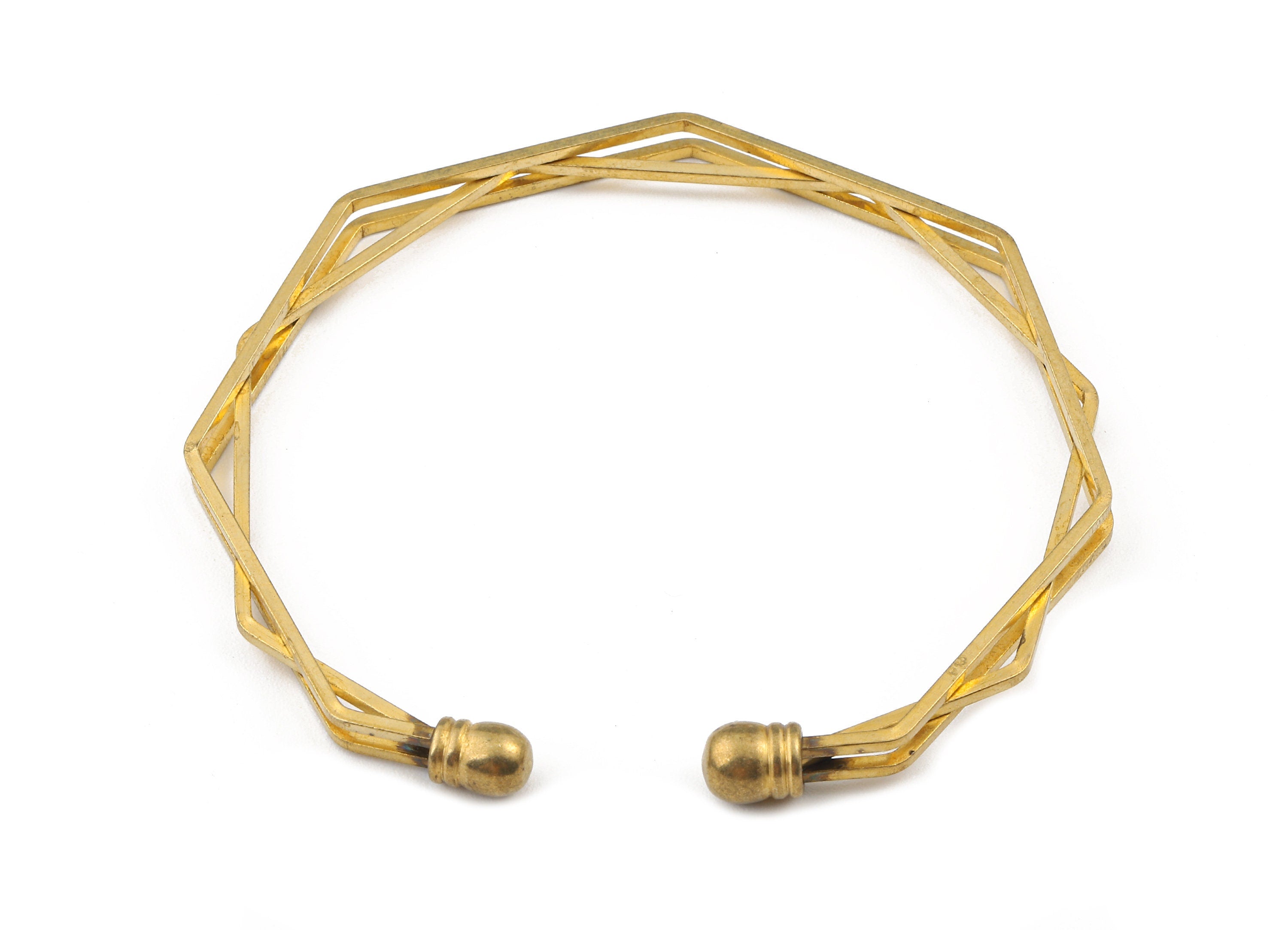 Brass Bracelet - Raw Brass Bracelet - Brass Bracelet Cuff - Brass Bracelet Findings - Jewelry Supplies - 65.34x65.34x4.55mm - PP2862 - DOMEDBAZAAR
