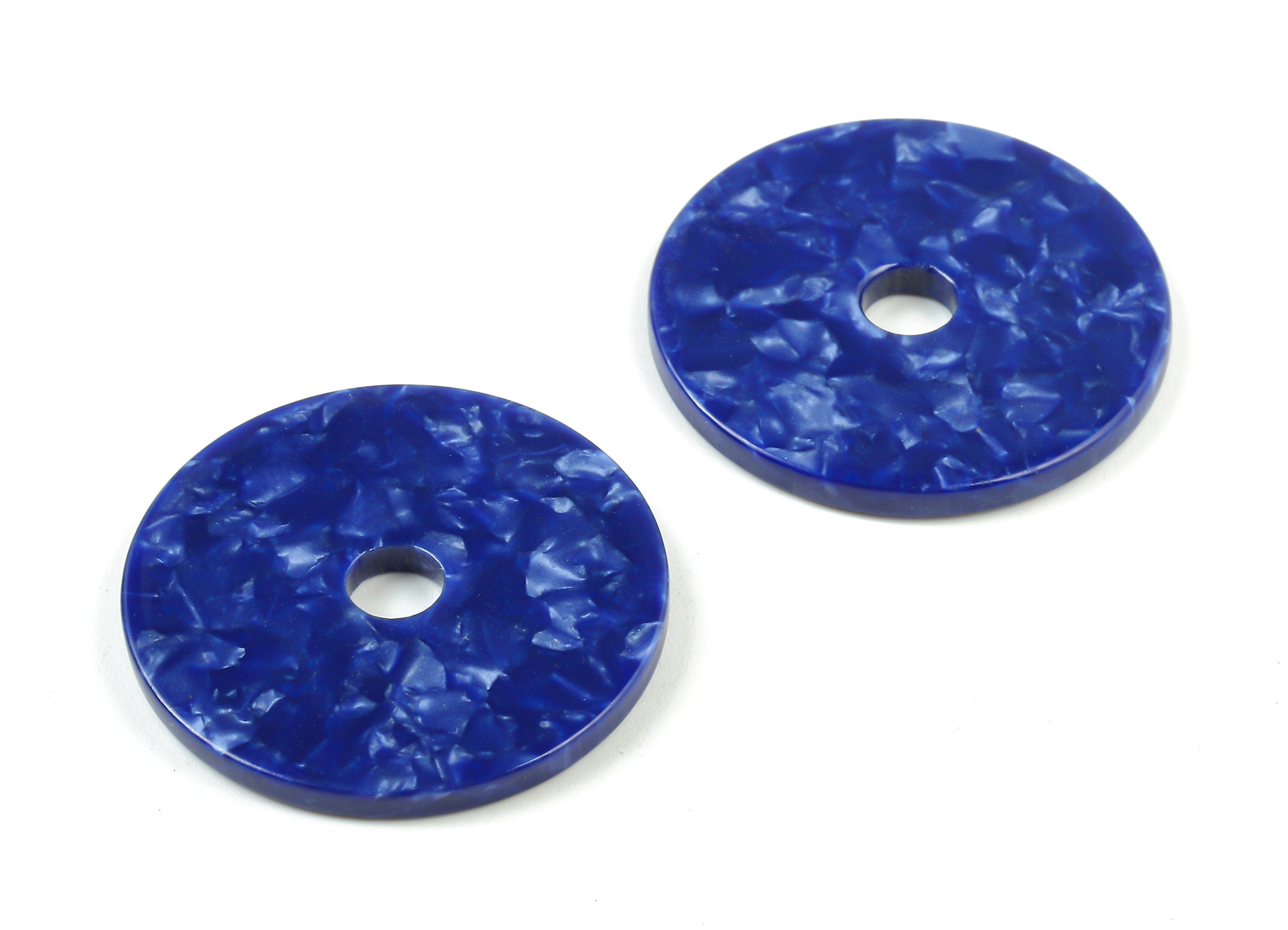 Acetate Round Charms - Circle Earring & Pendant - Earring Findings - Jewelry Supplies - Color Code: A408 - 30.49x30.49x2.6mm - AC1748-A408 - DOMEDBAZAAR