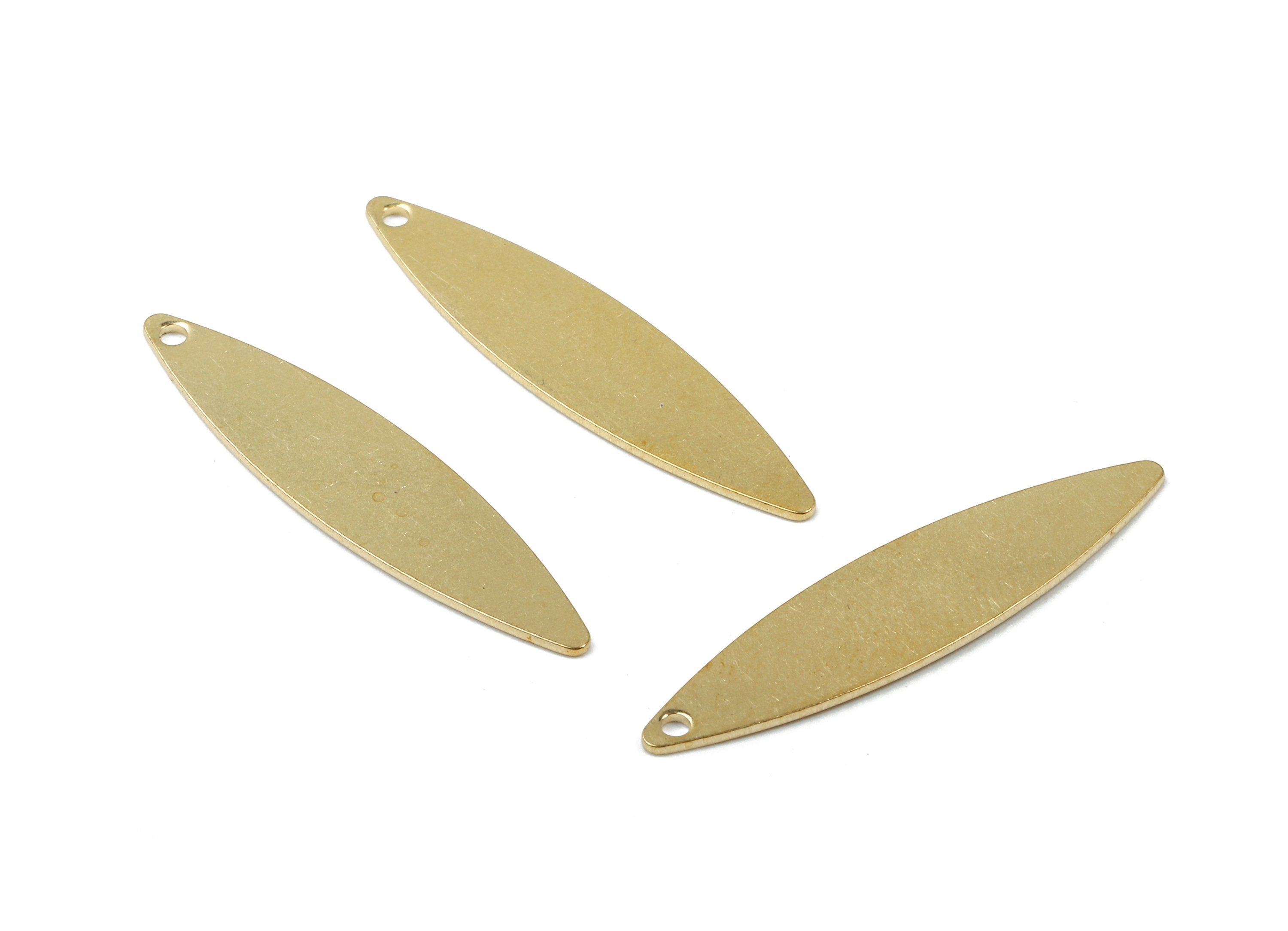 Personalized stamping blank - Brass Marquise Charms - Raw Brass Marquise Earrings and Pendant - Brass Marquise Necklace 29x7x0.7mm - PP2949 - DOMEDBAZAAR