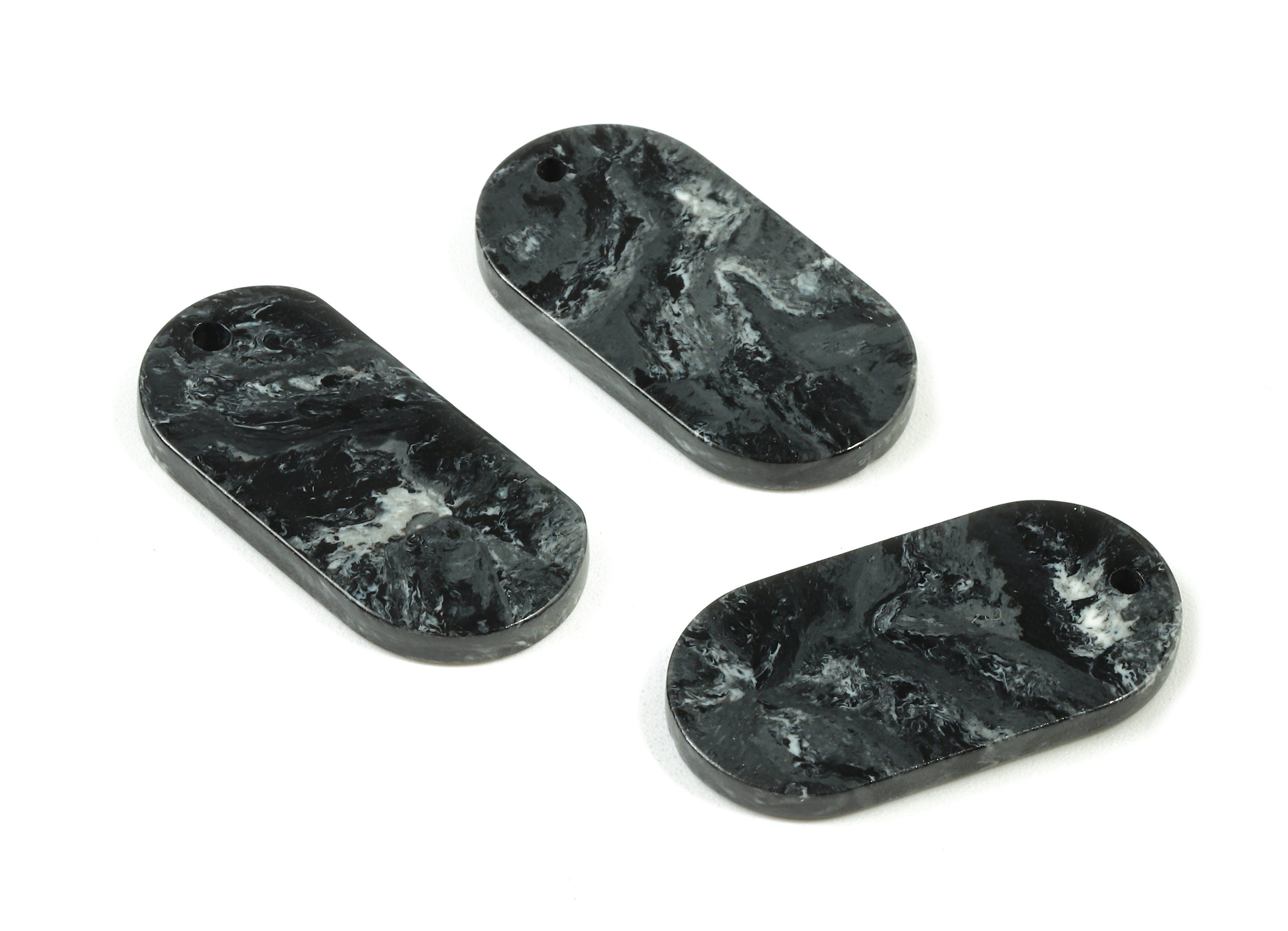 Acetate Oval Charms - Oval Earrings and Pendant - Earring Findings - Jewelry Supplys - Color Code: A366 - 26.38x14.11x2.63mm - AC1156-A366 - DOMEDBAZAAR