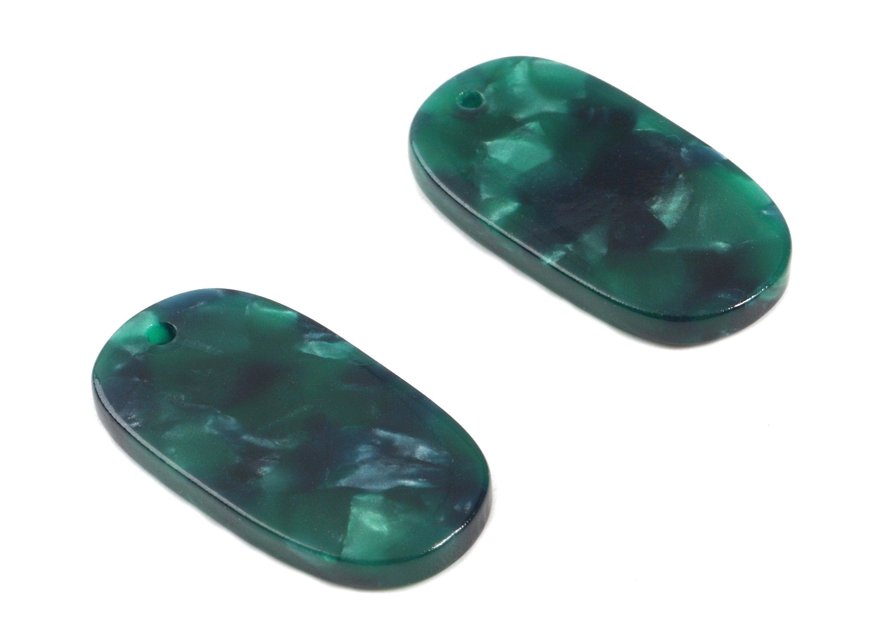 Acetate Oval Charms - Oval Earrings and Pendant - Earring Findings - Jewelry Supplies - Color Code: A13 - 26.38x14.11x2.63mm - AC1156-A13 - DOMEDBAZAAR