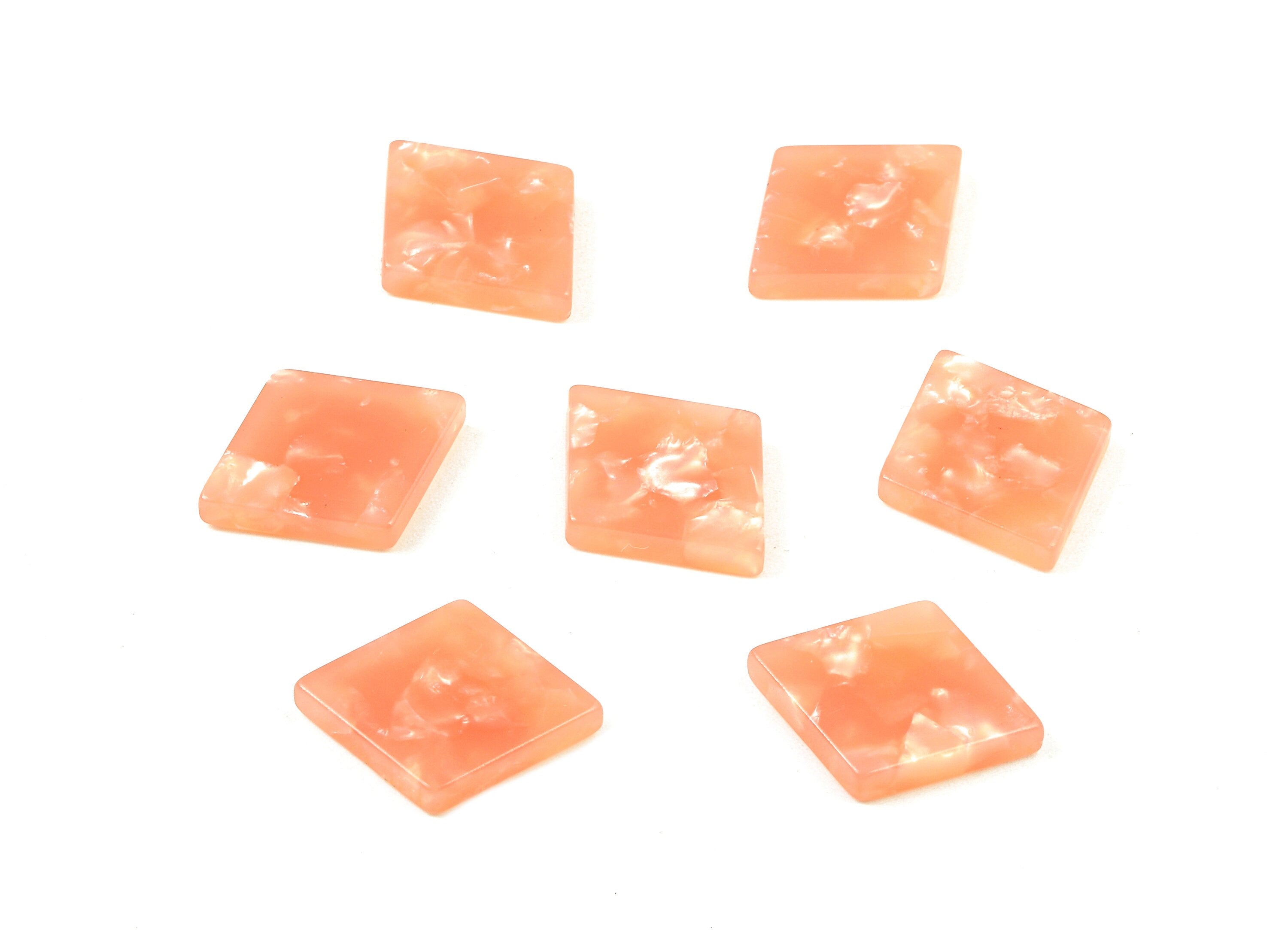 Acetate Rhombus Charms - Rhombus Earrings and Pendant - Jewelry Supplys - Color Code: A409 - 19.92x13.24x2.67mm - AC1750-A409 - DOMEDBAZAAR