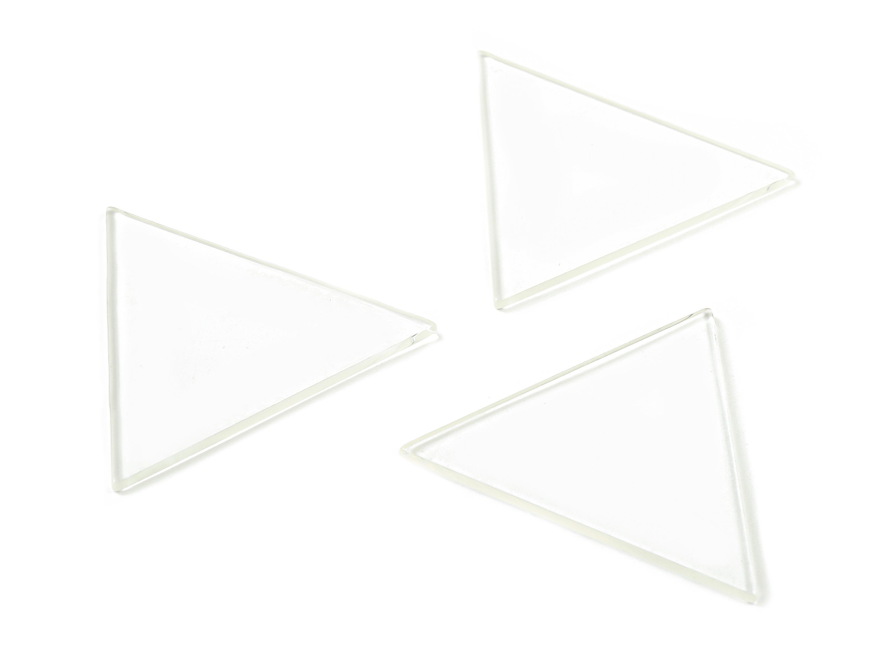 Acrylic Triangle Charms  - Triangle Earrings and Pendant - Earring Findings - No Hole - Color Code:A63 - 43.39x43.39x2.18mm - AC1667-A63-0 - DOMEDBAZAAR