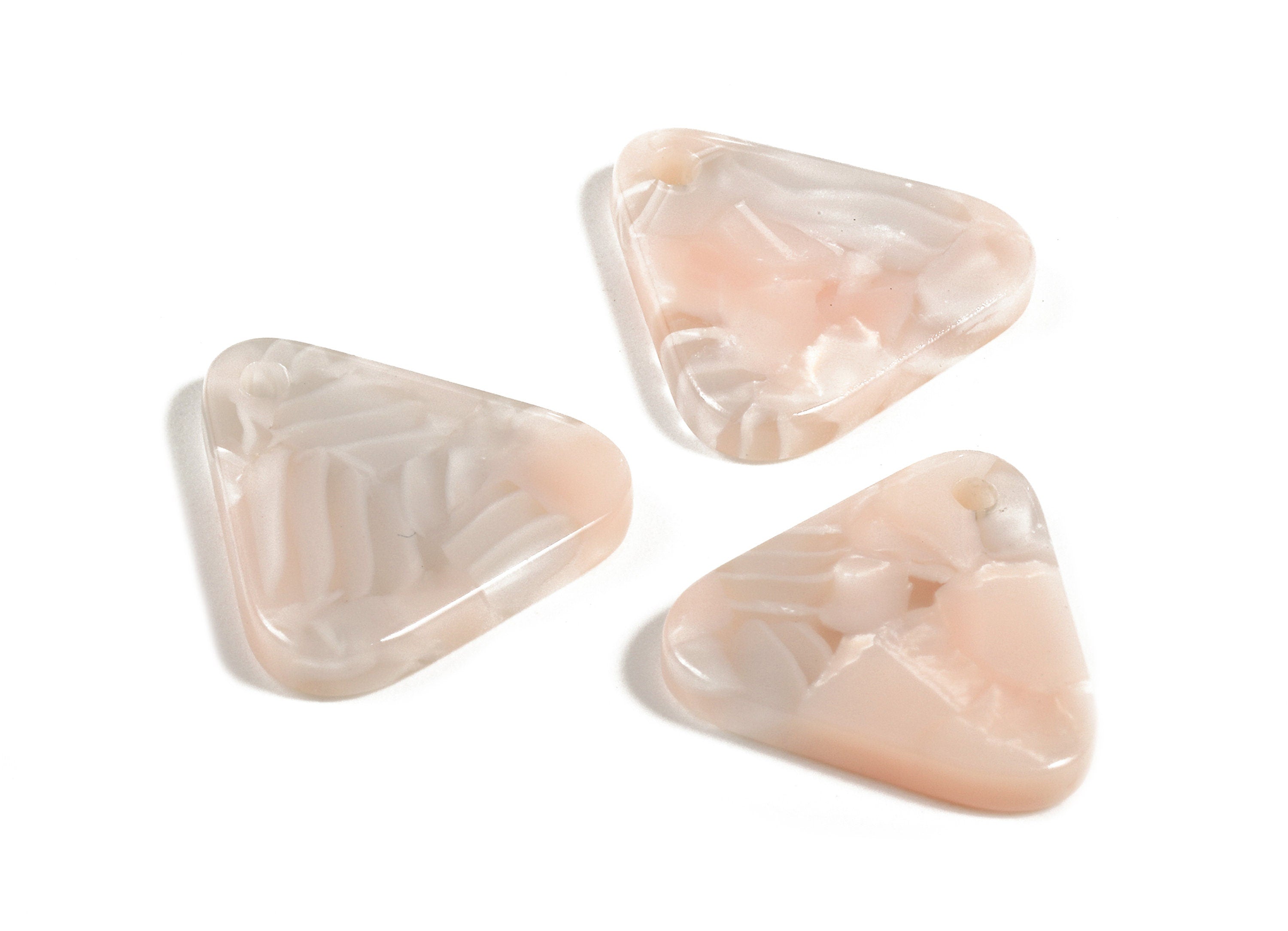 Acetate Triangle Charm - Triangle Earring and Pendant - Earring Finding - Jewelry Supplies - Color Code:A84 - 16.28x16.14x2.7mm - AC1318-A84 - DOMEDBAZAAR