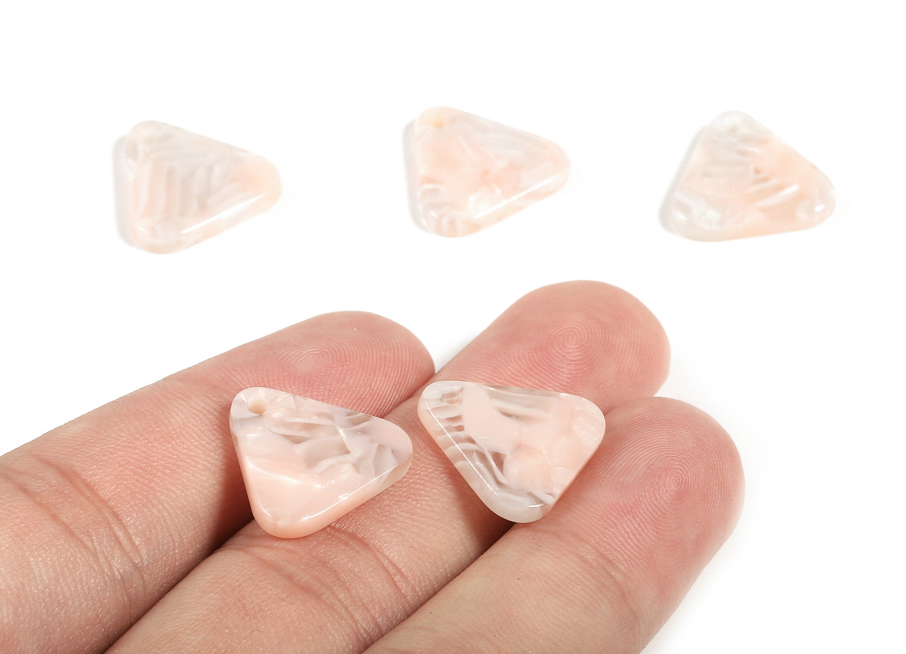 Acetate Triangle Charm - Triangle Earring and Pendant - Earring Finding - Jewelry Supplies - Color Code:A84 - 16.28x16.14x2.7mm - AC1318-A84 - DOMEDBAZAAR