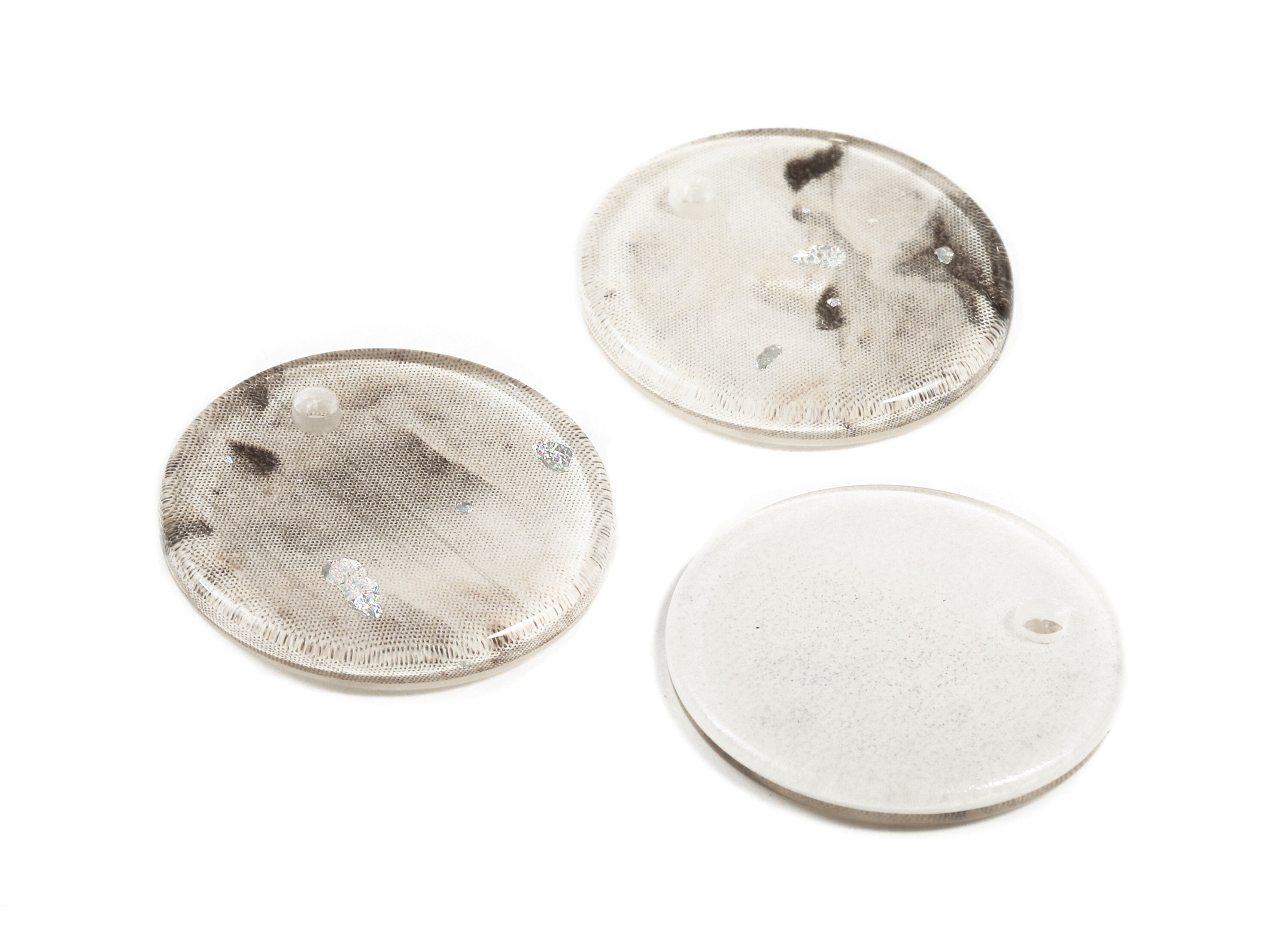 Acetate Round Charms - Coin Earrings and Pendant - Earring Findings - Jewelry Supplys - Color Code: A389 - 20.08x20.08x2.28mm - AC1213-A389 - DOMEDBAZAAR