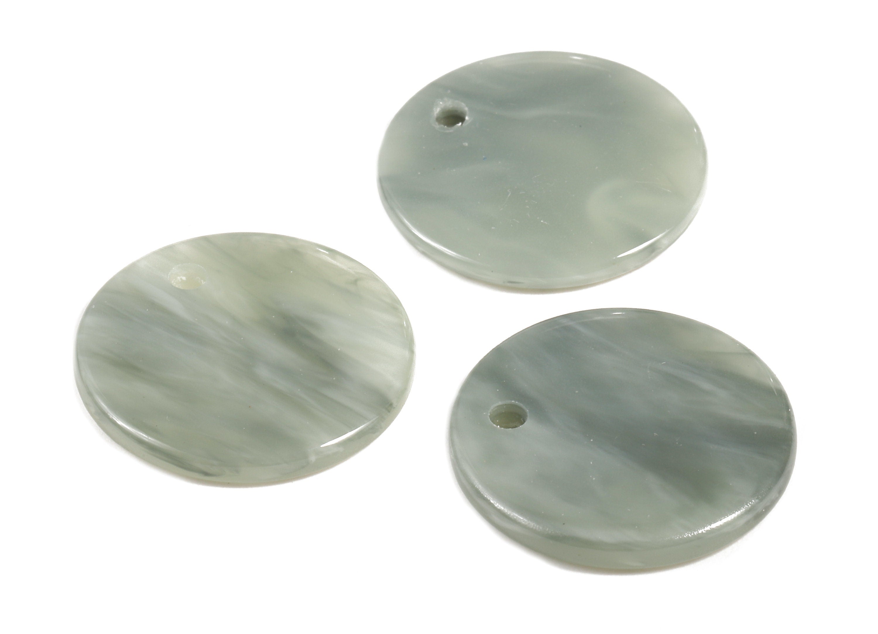 Acetate Round Charms - Coin Earrings and Pendant - Earring Findings - Jewelry Supplys - Color Code: A380 - 20.08x20.08x2.28mm - AC1213-A380 - DOMEDBAZAAR