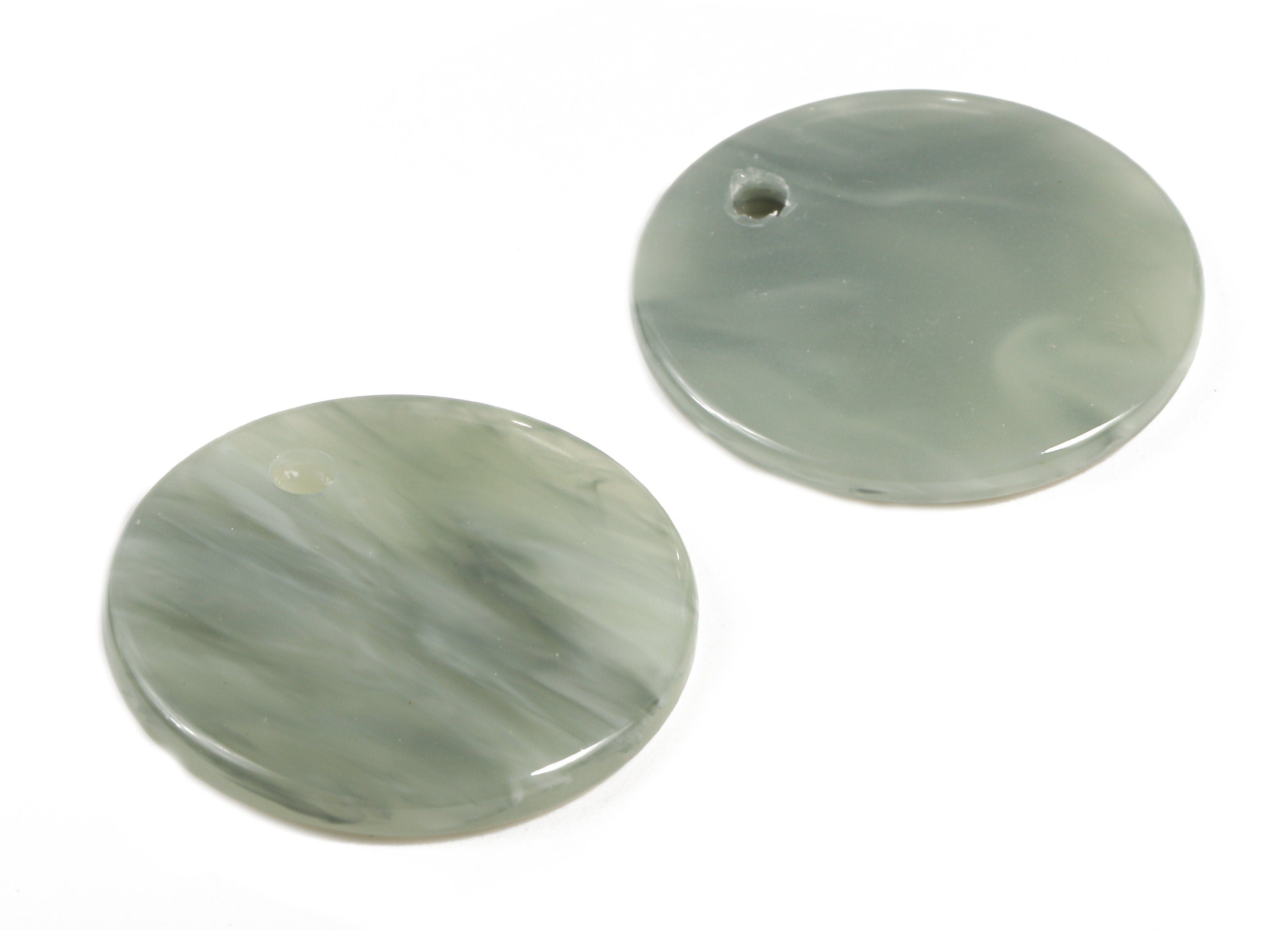 Acetate Round Charms - Coin Earrings and Pendant - Earring Findings - Jewelry Supplys - Color Code: A380 - 20.08x20.08x2.28mm - AC1213-A380 - DOMEDBAZAAR