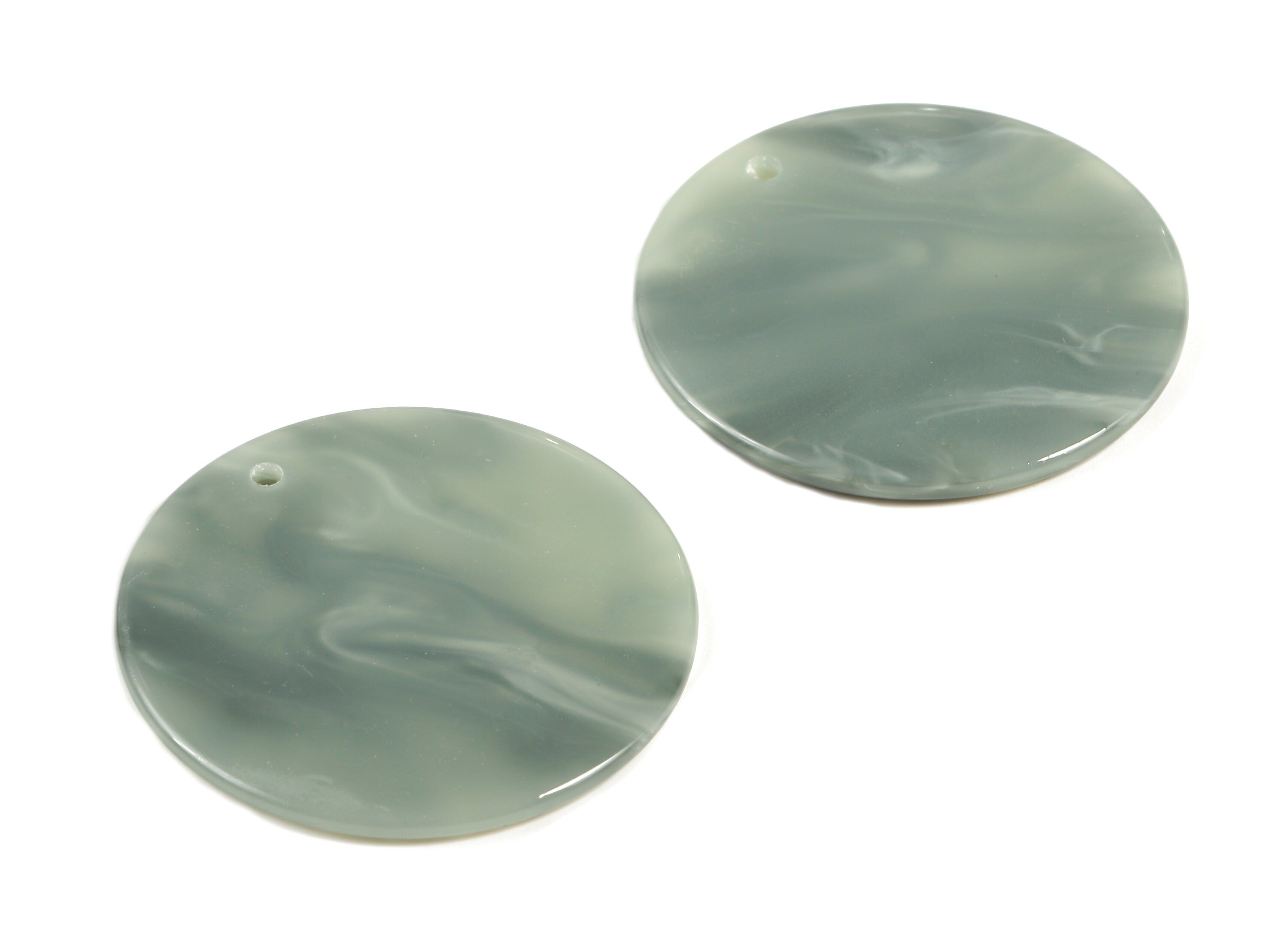 Acetate Round Charms - Coin Earrings and Pendant - Earring Findings - Jewelry Supplys - Color Code: A380 - 35x35x2.11mm - AC1135-A380 - DOMEDBAZAAR