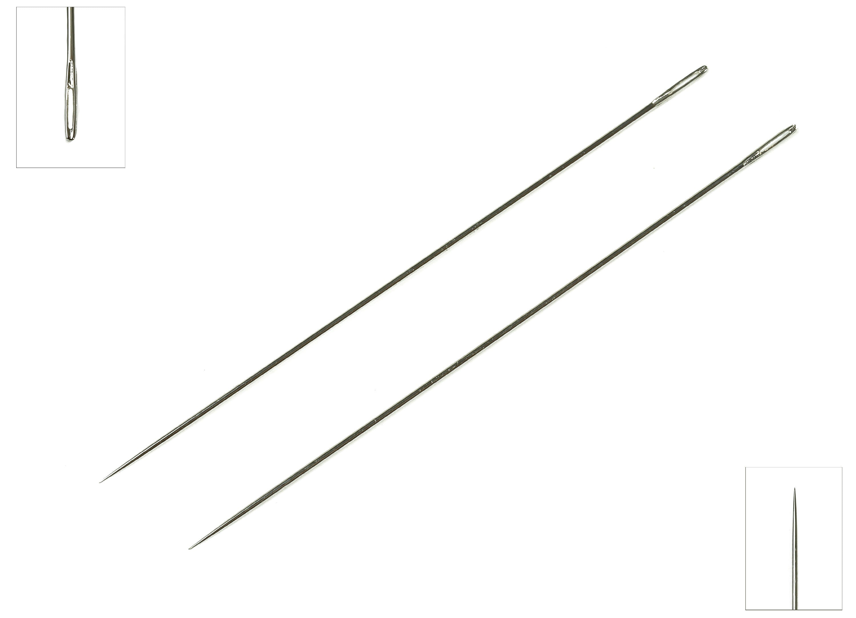 Beading Needles - Size 12 - Pearl Needles - Beading Supplies - Beading Needles Findings - 1package:25Pcs - 45.11x0.44mm - TH1055 - DOMEDBAZAAR