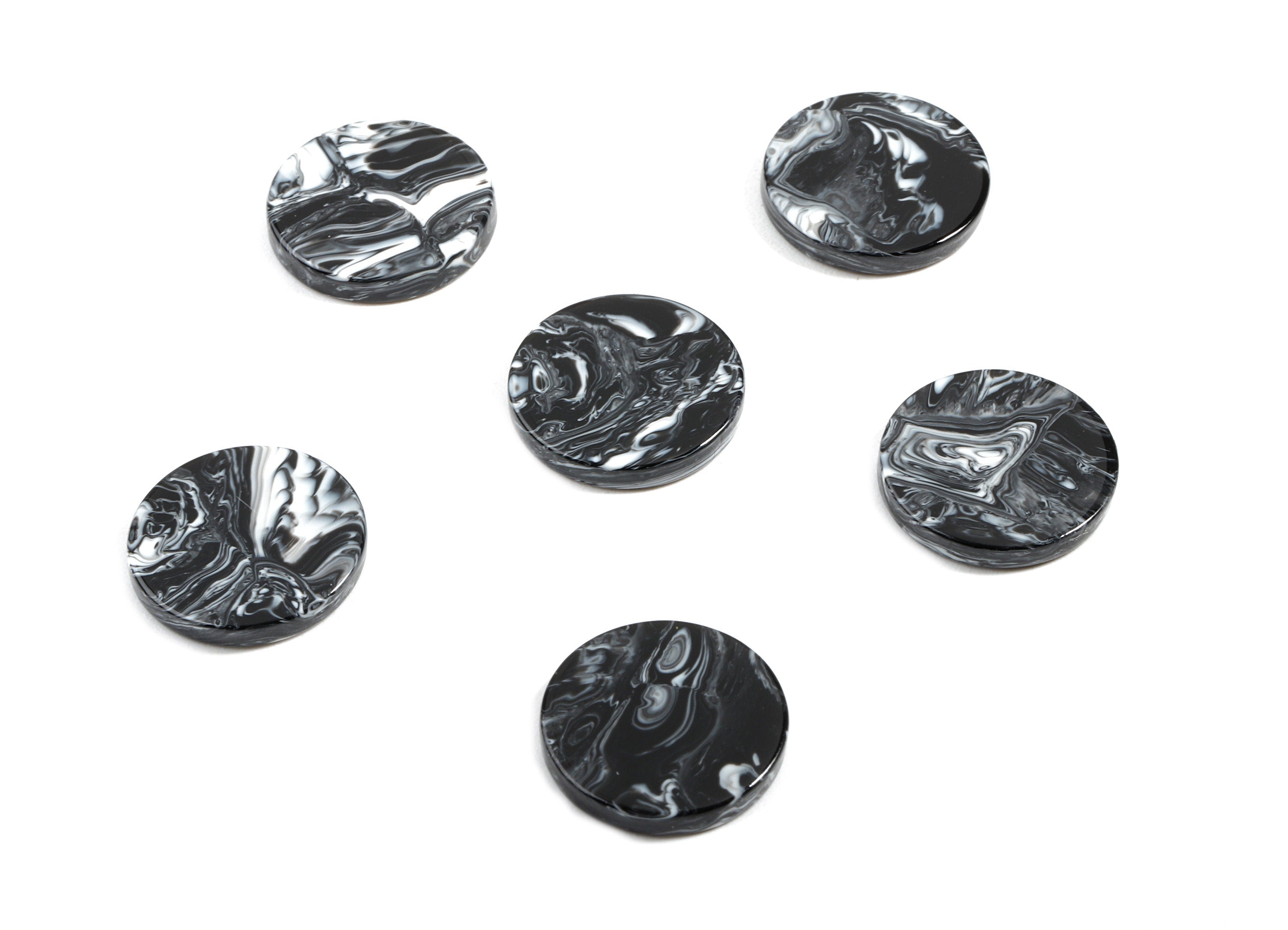 Acetate Round Charms - Round Earrings and Pendant - Earring Findings - Jewelry Supplies - Color Code:A366 - 15.7x15.7x2.78mm - AC1807-A366 - DOMEDBAZAAR