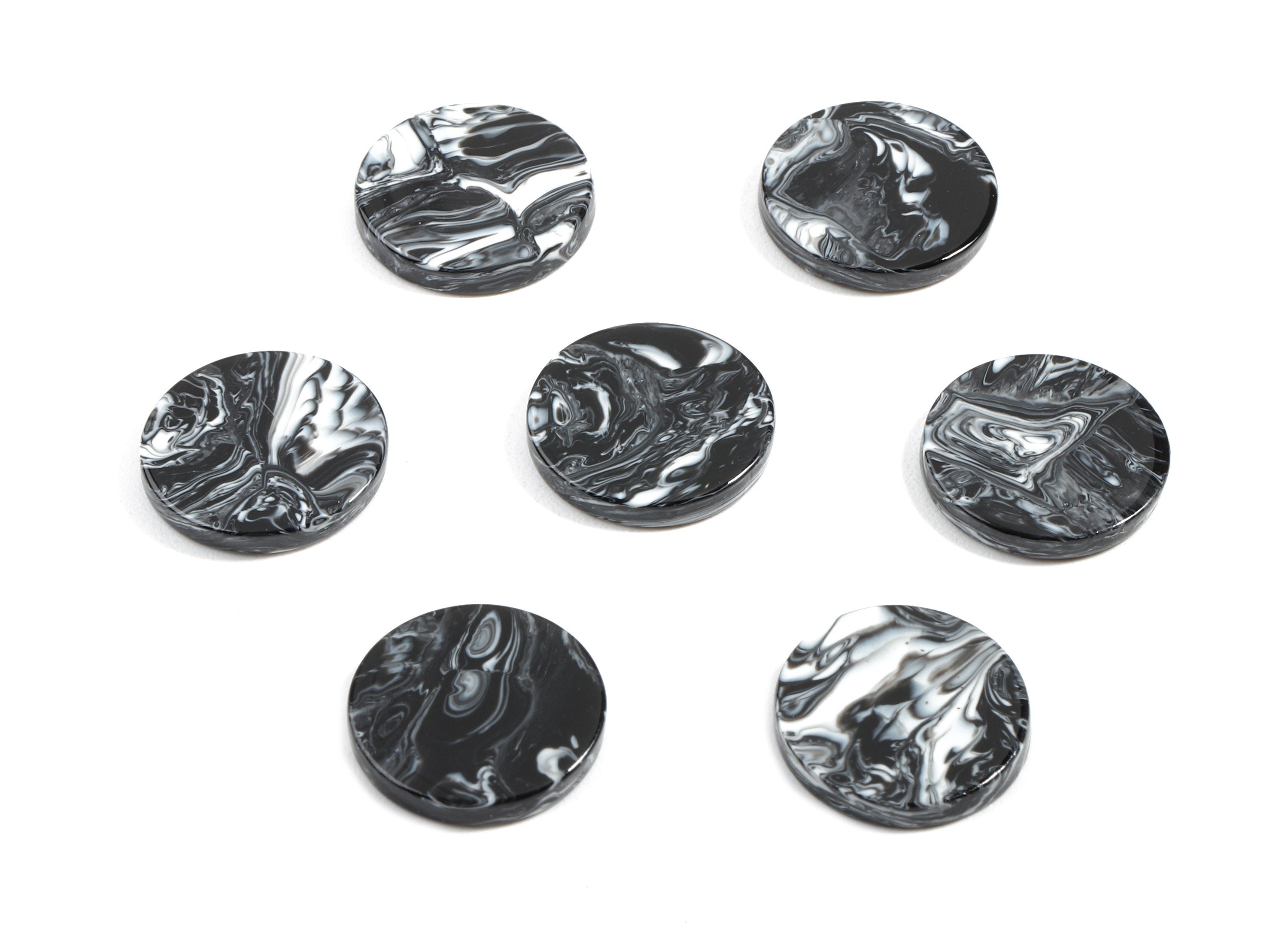 Acetate Round Charms - Round Earrings and Pendant - Earring Findings - Jewelry Supplies - Color Code:A366 - 15.7x15.7x2.78mm - AC1807-A366 - DOMEDBAZAAR