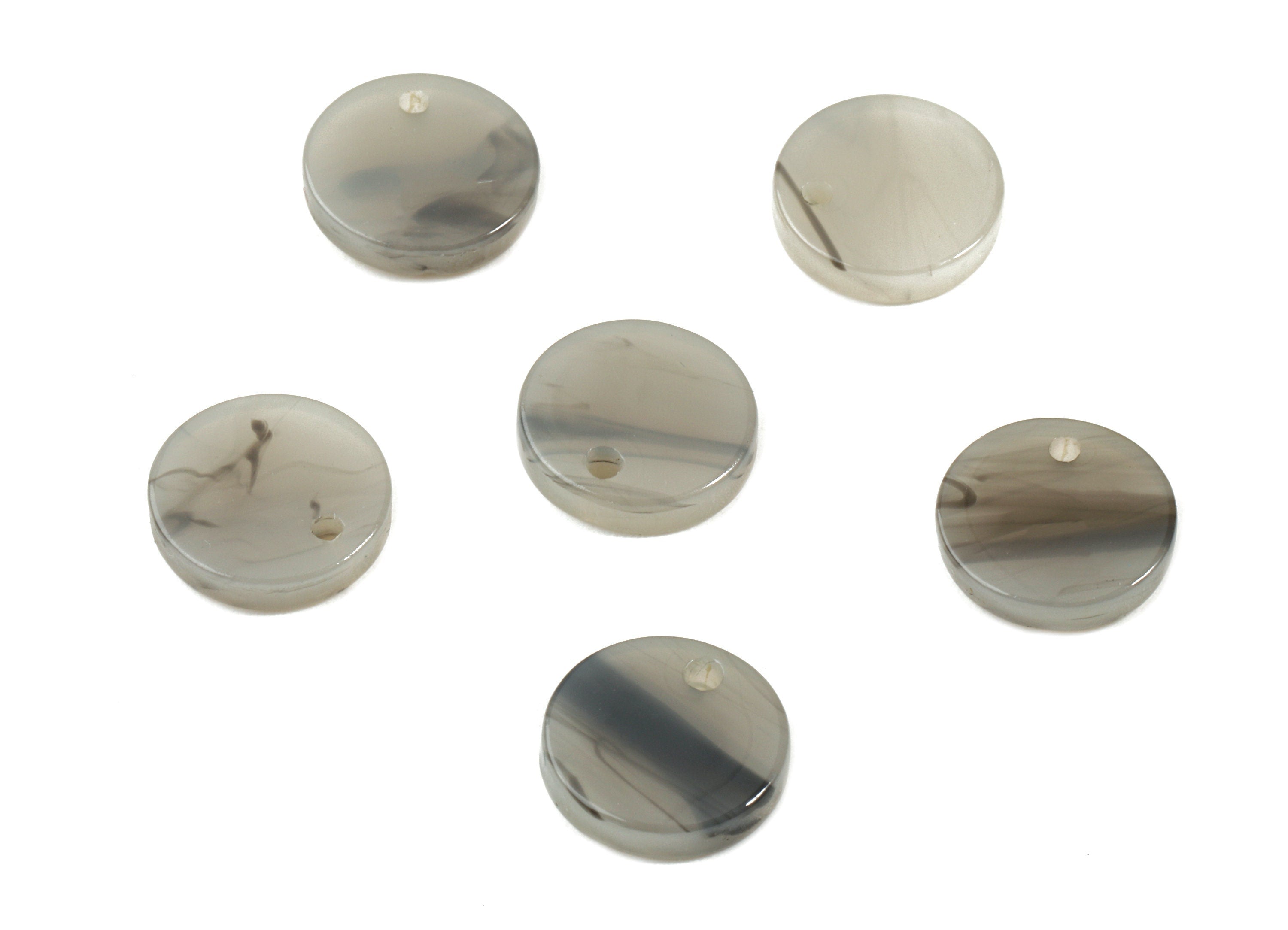 Acetate Acrylic Round Earring Charms -  Circle Earring pendant - Jewelry Supplies - Color Code: A417 - 11.2x11.2x2.66mm - AC1483-A417 - DOMEDBAZAAR