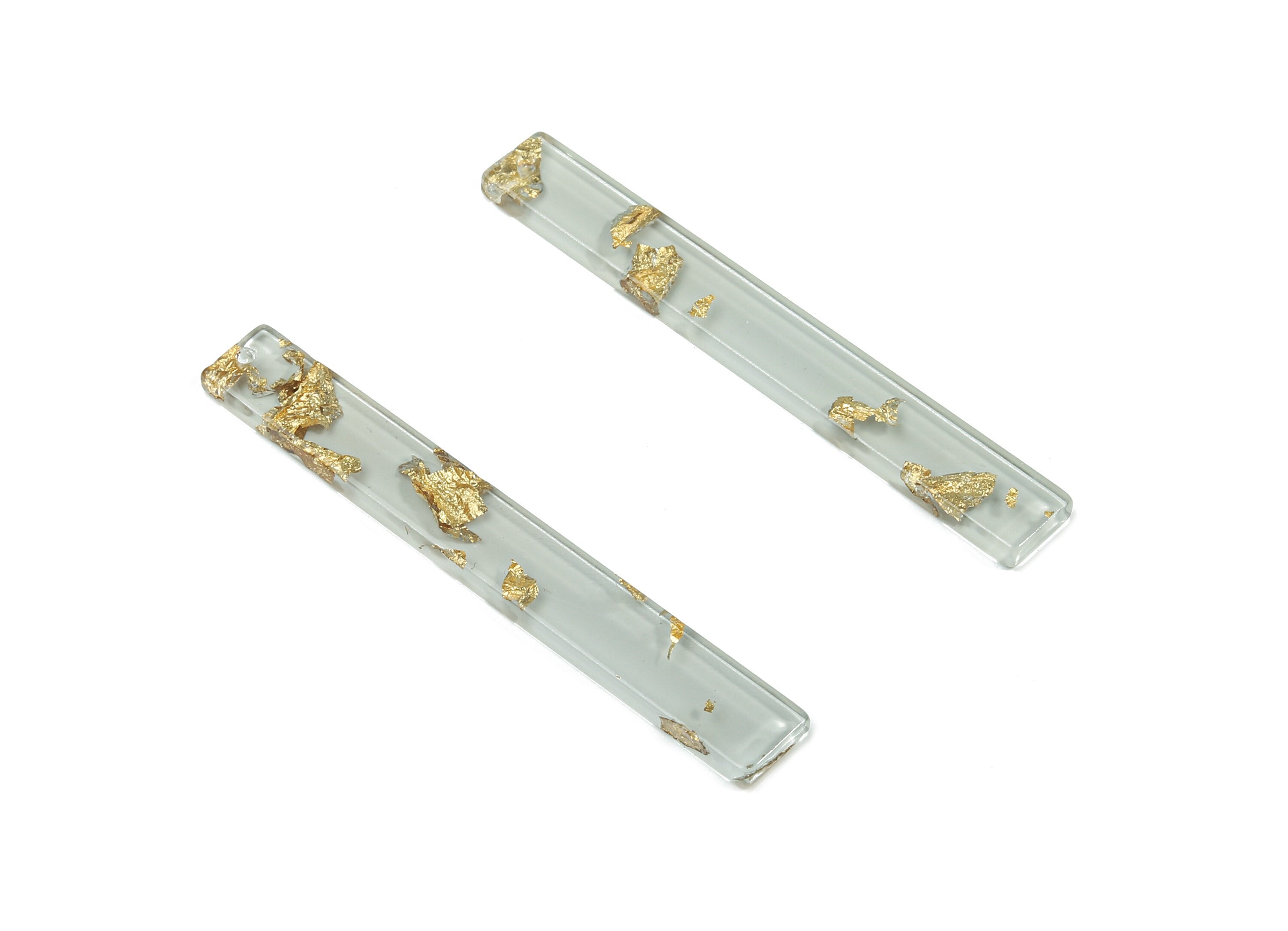 Acrylic Long Stick Charms - Bar Earrings and Pendant - Earring Findings  - Color Code: A439 - 59.88x7.83x2.63mm - AC1049-A439 - DOMEDBAZAAR