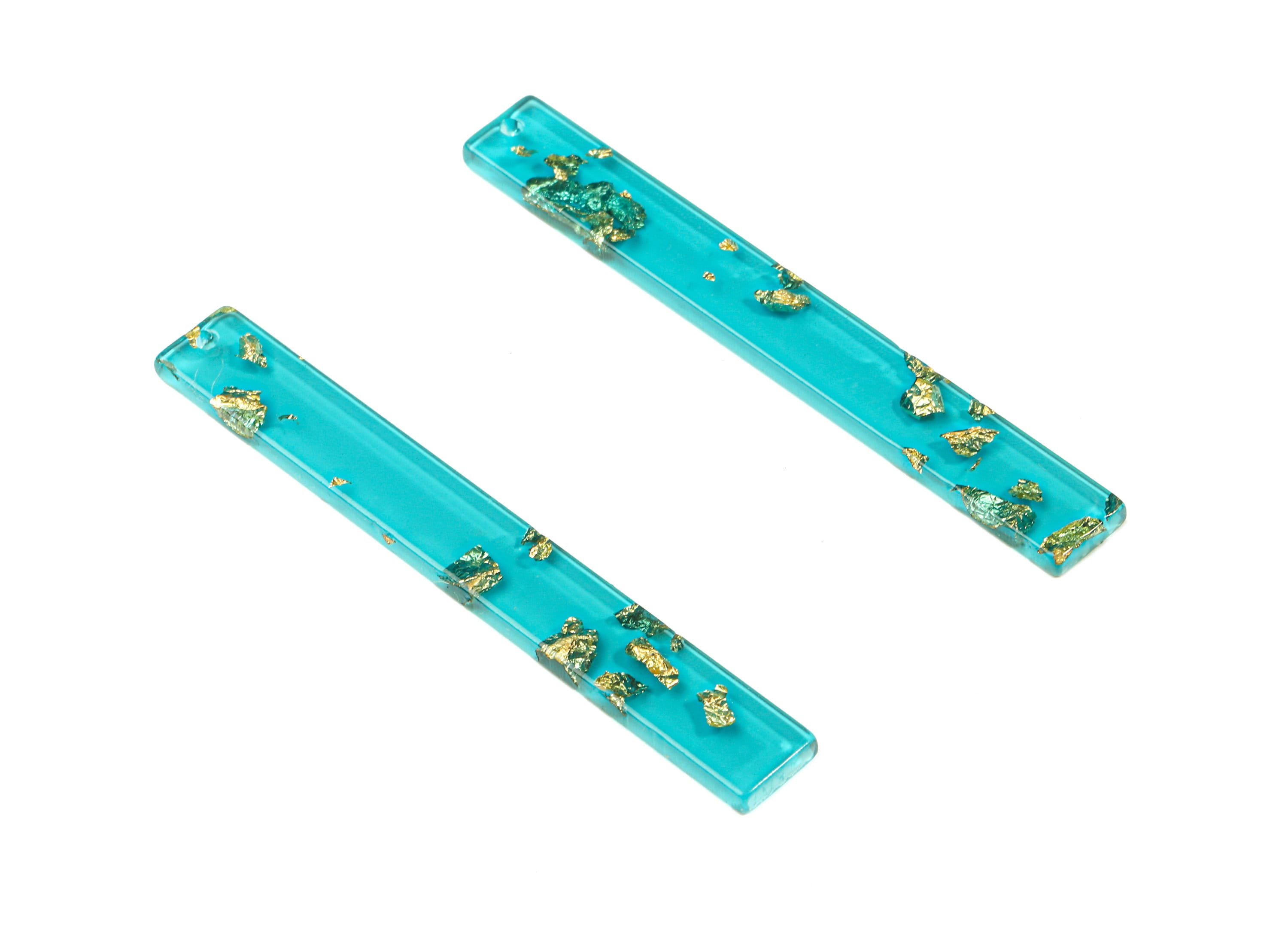 Acrylic Long Stick Charms - Bar Earrings and Pendant - Earring Findings  - Color Code: A445 - 59.88x7.83x2.4mm - AC1049-A445 - DOMEDBAZAAR