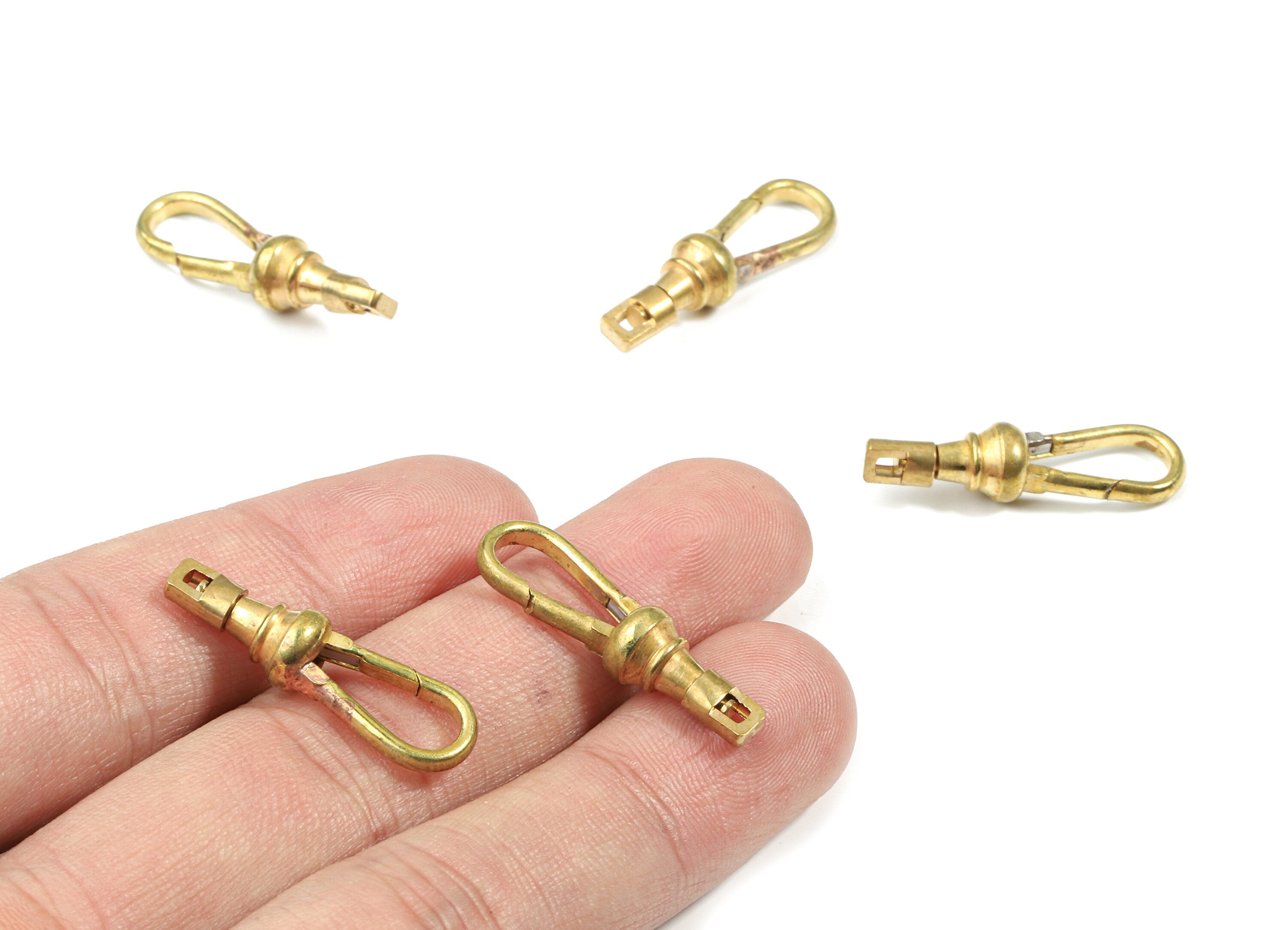 Parrot Swivel Trigger Snap Hooks - Landyard Clip Purse Lobster Clasp - Earring Findings - Jewelry Supplies - 28.14x8.62x7.05mm - PP3138 - DOMEDBAZAAR