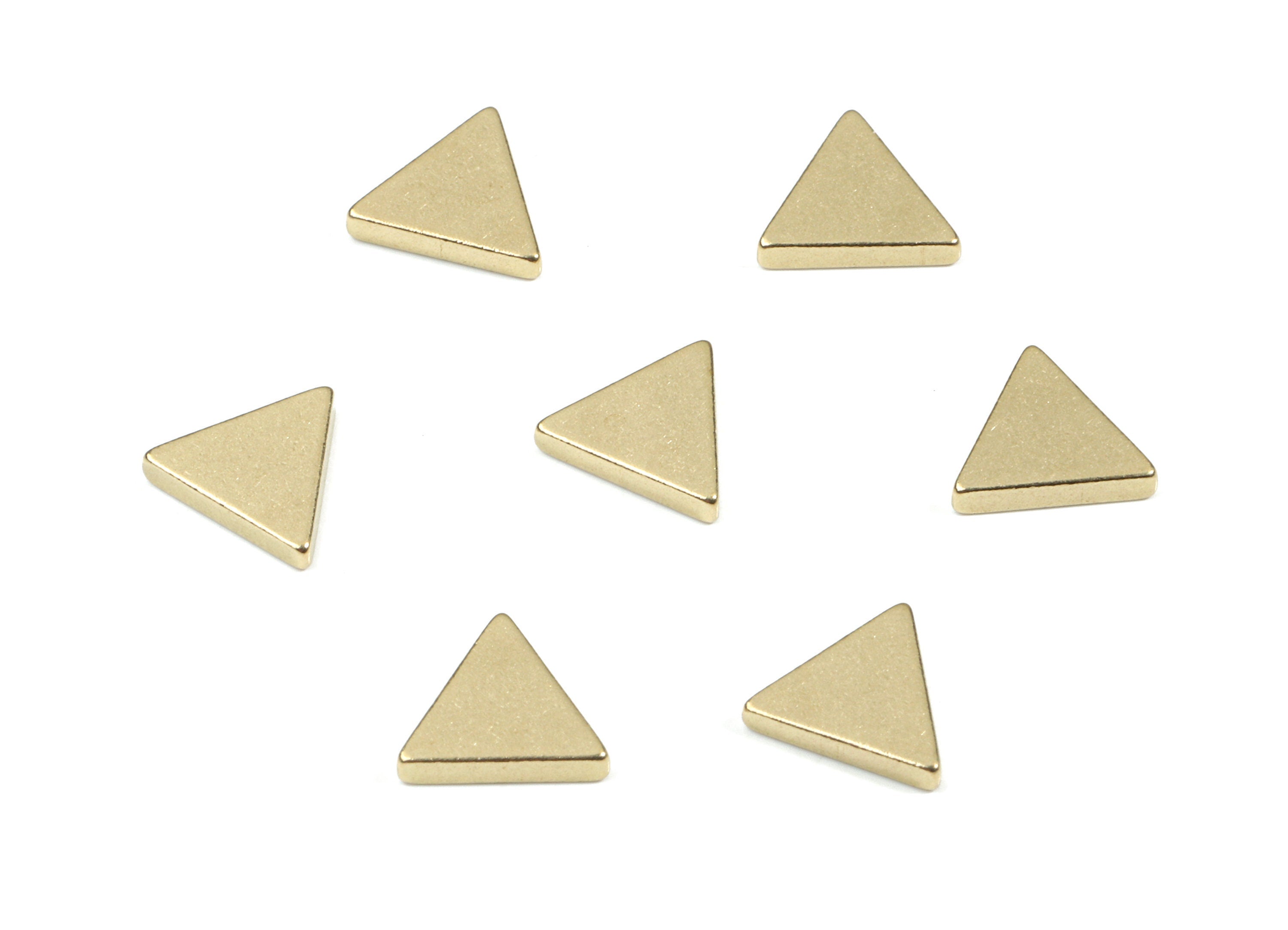 Brass Triangle Blank - Raw Brass Triangle Blank - Brass Triangle Tag - Brass Stamping Tag - Jewelry Supplies - 6.8x6.8x1.51mm - PP3162 - DOMEDBAZAAR