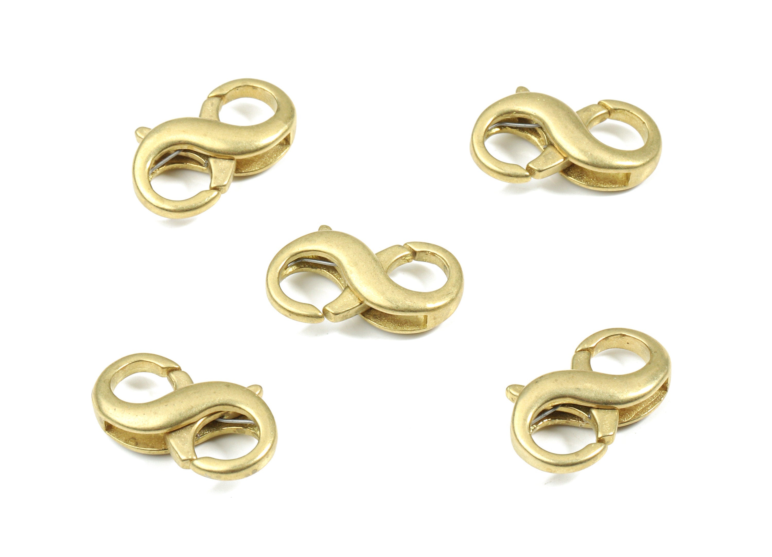 Brass Lobster Claw Clasp - Raw Brass Double Side Parrot Clasps - Lobster Clasps - Jewelry Supplies - 15.83x9.4x4.52mm - PP3130 - DOMEDBAZAAR
