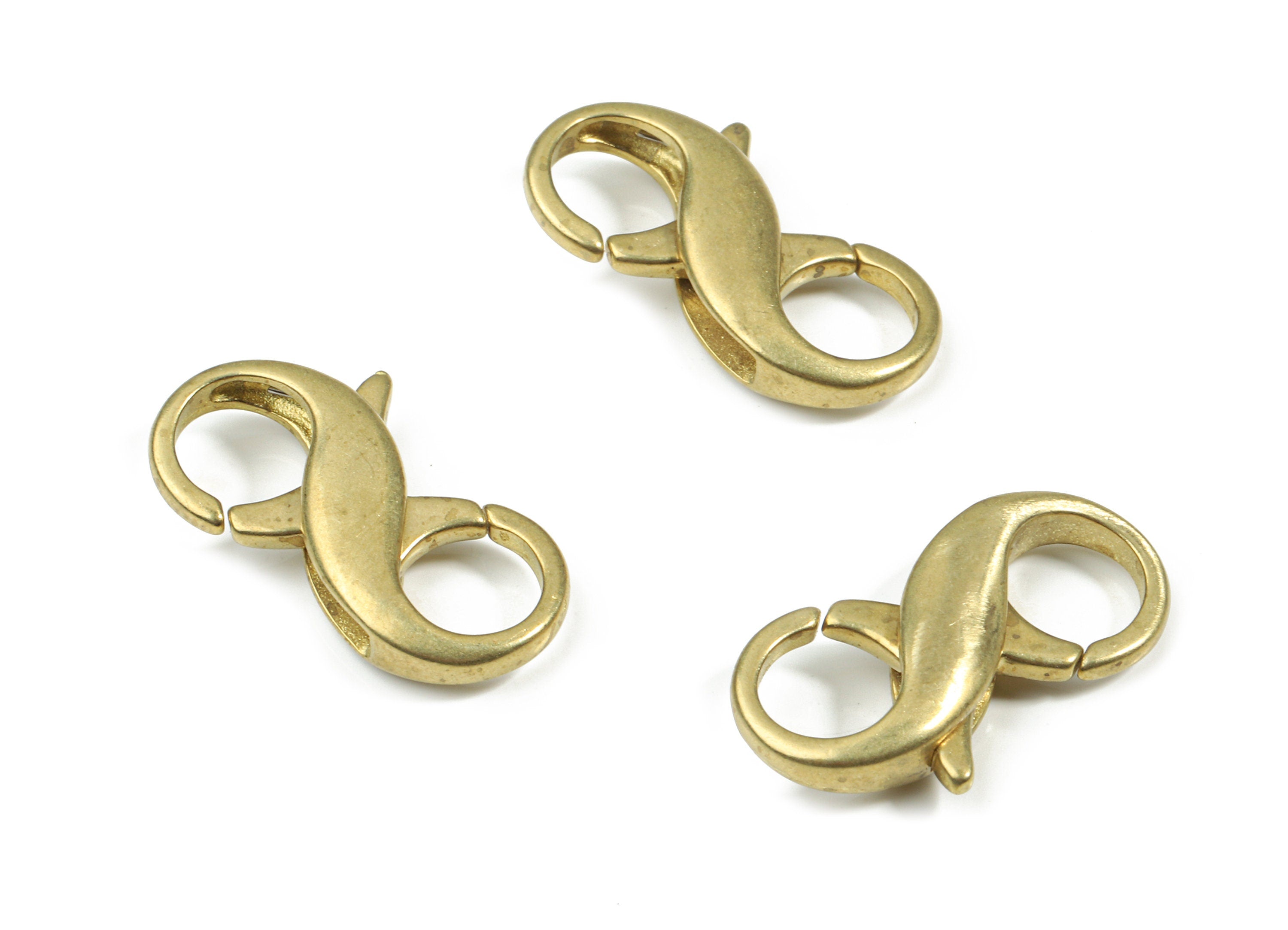 Brass Lobster Claw Clasp - Raw Brass Double Side Parrot Clasps - Lobster Clasps - Jewelry Supplies - 23.05x12.48x4.88mm - PP3131 - DOMEDBAZAAR