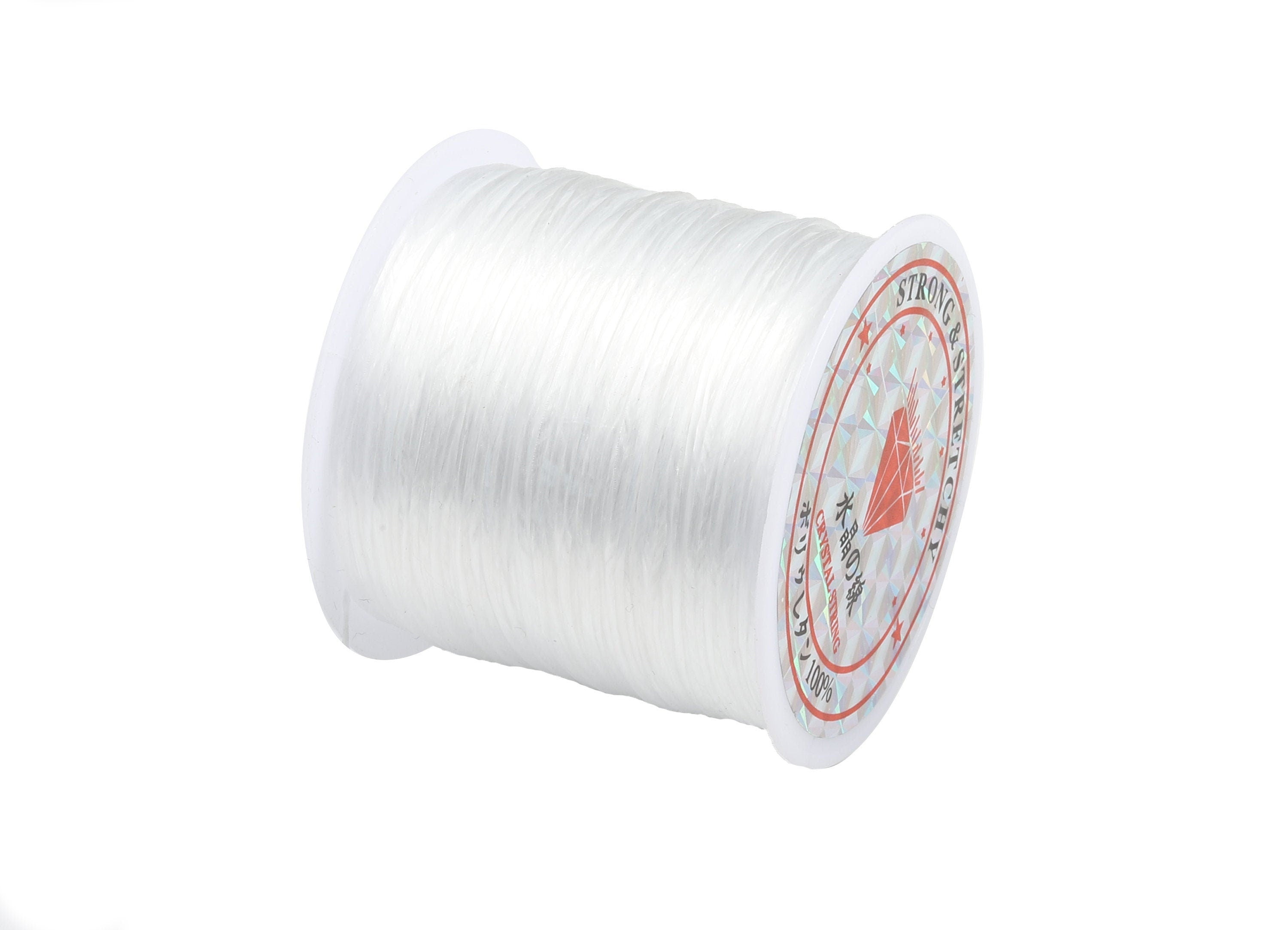 Elastic Stretch Cord - 0.4mm - Crystal String Cord - for Jewelry Making Bracelet Beading Thread - 10mt/roll - TH1071 - DOMEDBAZAAR