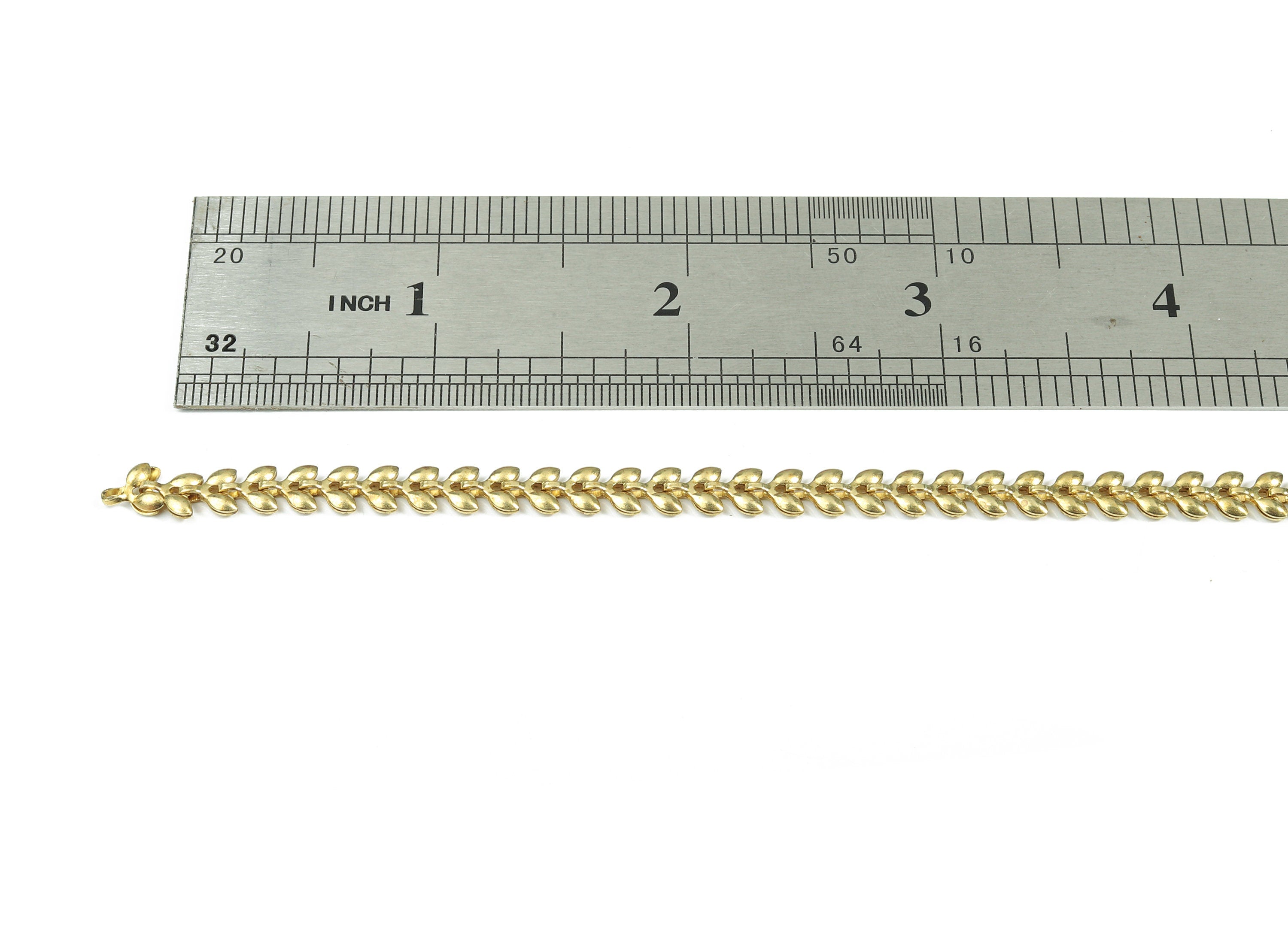 Raw Brass Leaf Chain - Two Sided Leaf Chevron Chains - Unsoldered Links - for Necklace Bracelet Jewellery Making -  0.21&quot; x 0.08&quot; CC1153 - DOMEDBAZAAR