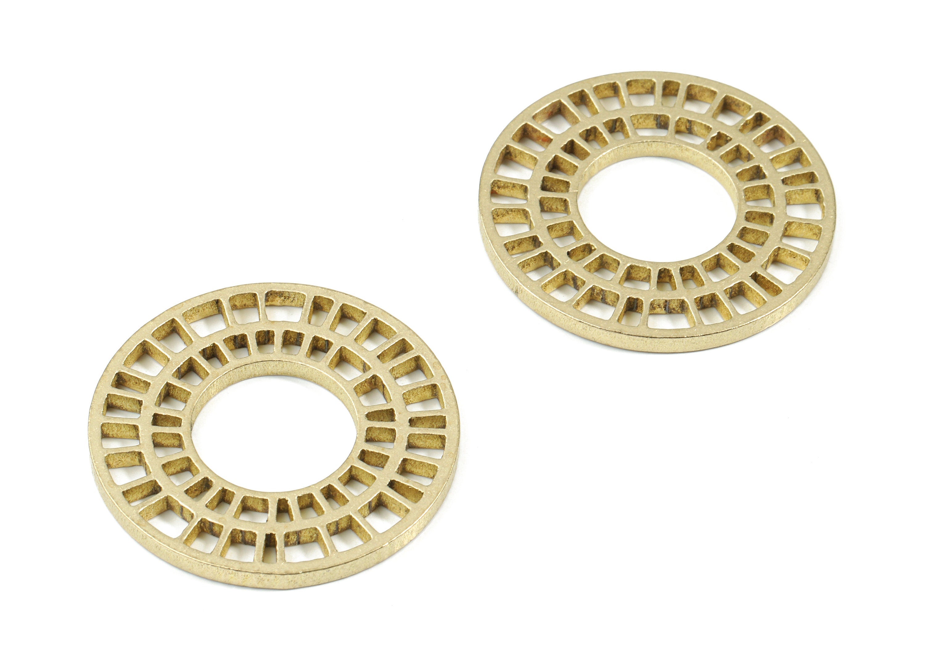 Brass Round Earring Charms - Raw Brass Circle Pendant - Earring Findings - Jewelry Supplies - 30.34x30.34x2.01mm - PP3346 - DOMEDBAZAAR