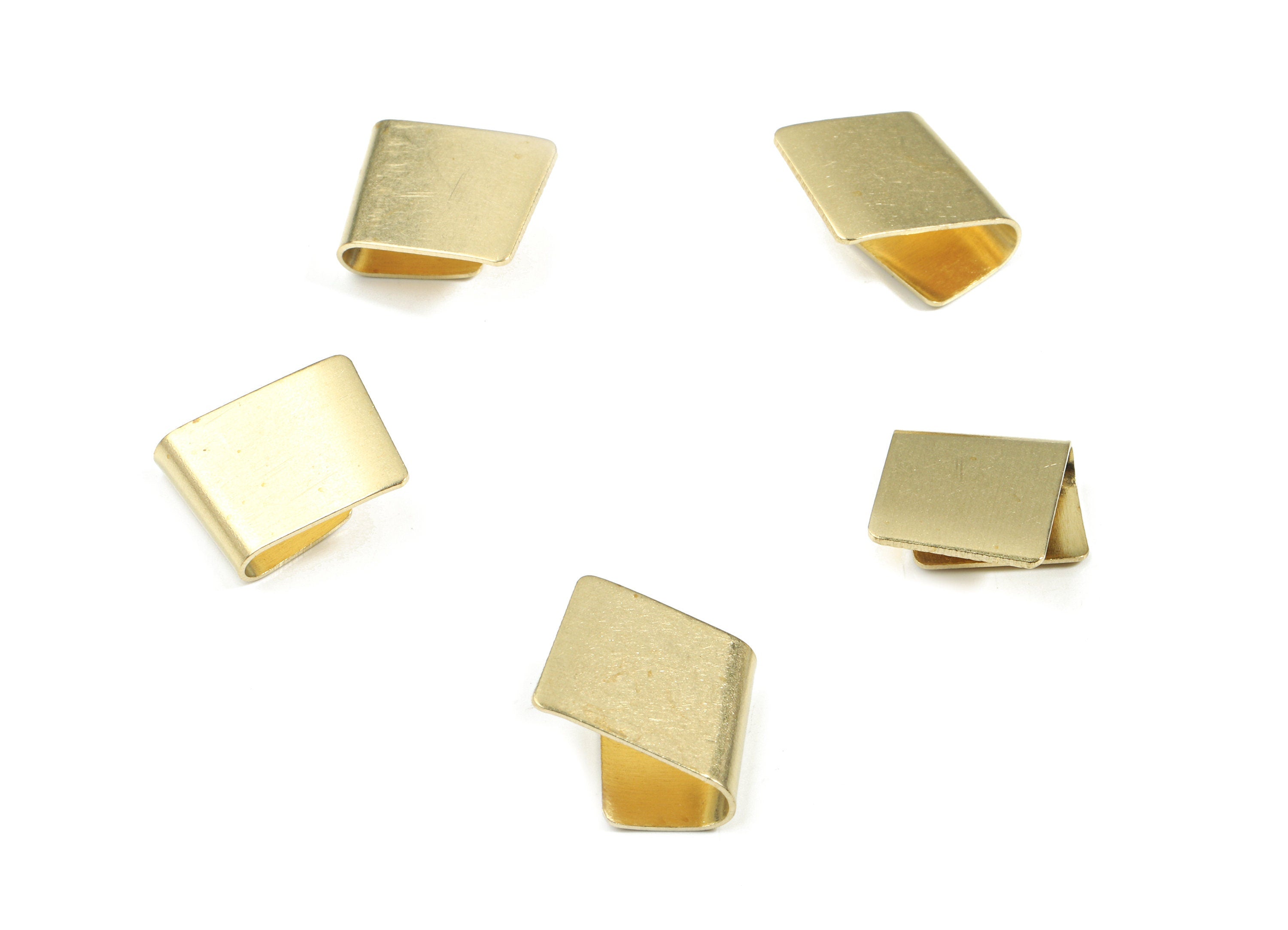 Brass Bent Bar Earring Charms - Raw Brass Bent Bar Charm - Earring Findings - Jewelry Supplies - 15.13x12.34x0.49mm - PP3401 - DOMEDBAZAAR