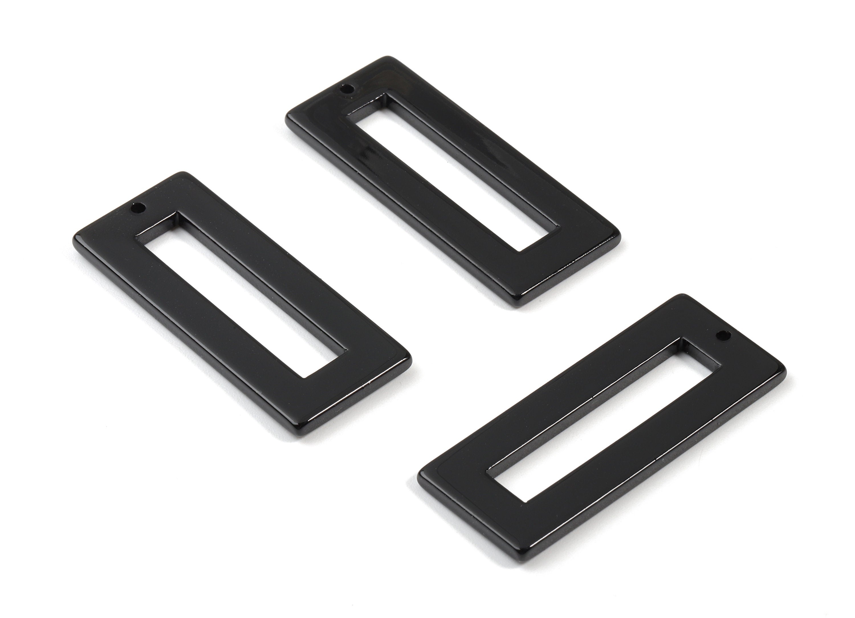 Acetate Rectangle Charms - Rectangle Earrings and Pendant - Earring Findings - Color Code: A349 - 47.11x19.6x2.57mm - AC1025-A66-1 - DOMEDBAZAAR