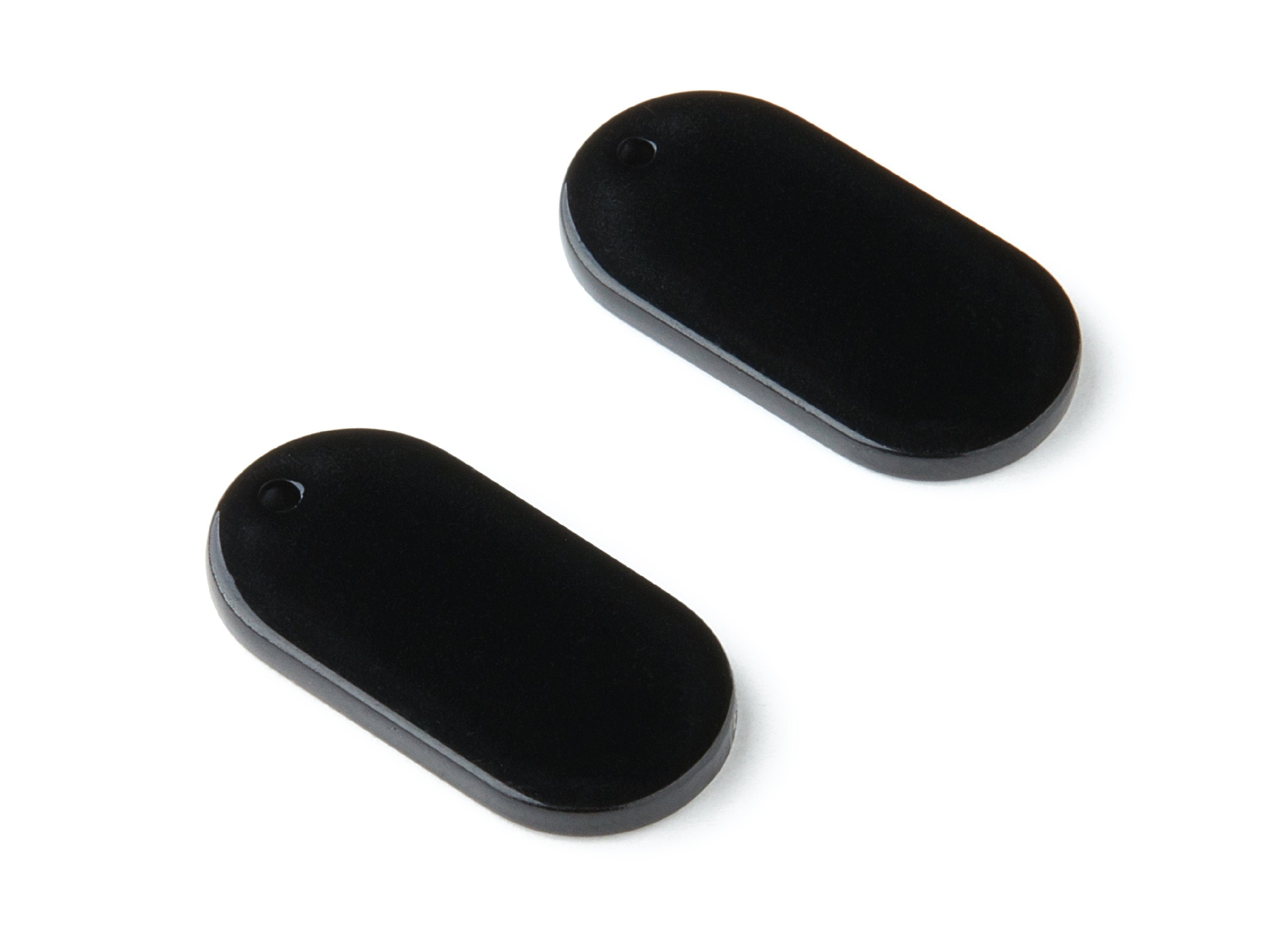 Acetate Acrylic Earring Charms - Oval Shaped Acetate Acrylic Pendant - 1 Hole - Color Code:A66 - 26.63x13.9x2.7mm - AC1156R - DOMEDBAZAAR