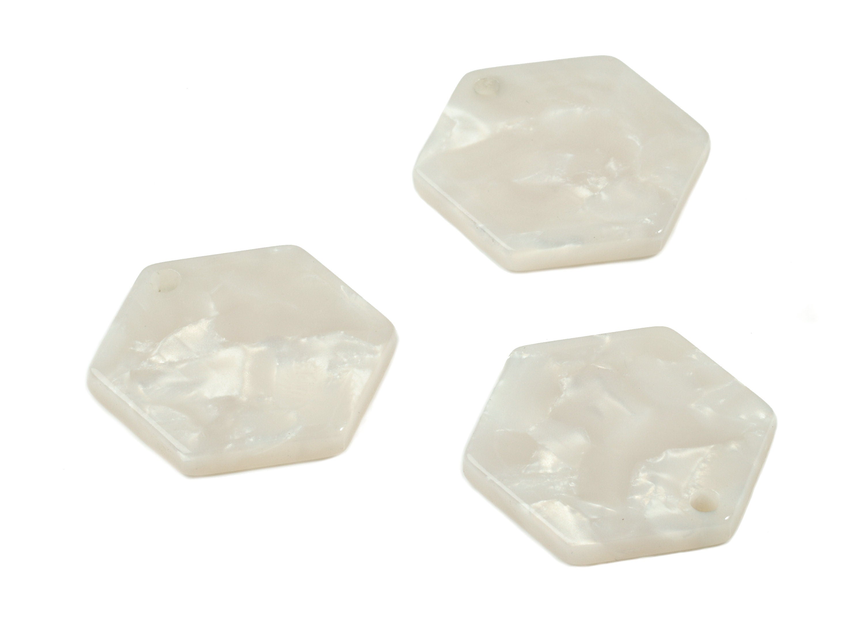 Acetate Hexagon Earring Charm - Hexagon Pendant - Earring Findings - Jewelry Supplies - Color Code:A12 - 20.4x18.14x2.4mm - AC1828-A12 - DOMEDBAZAAR