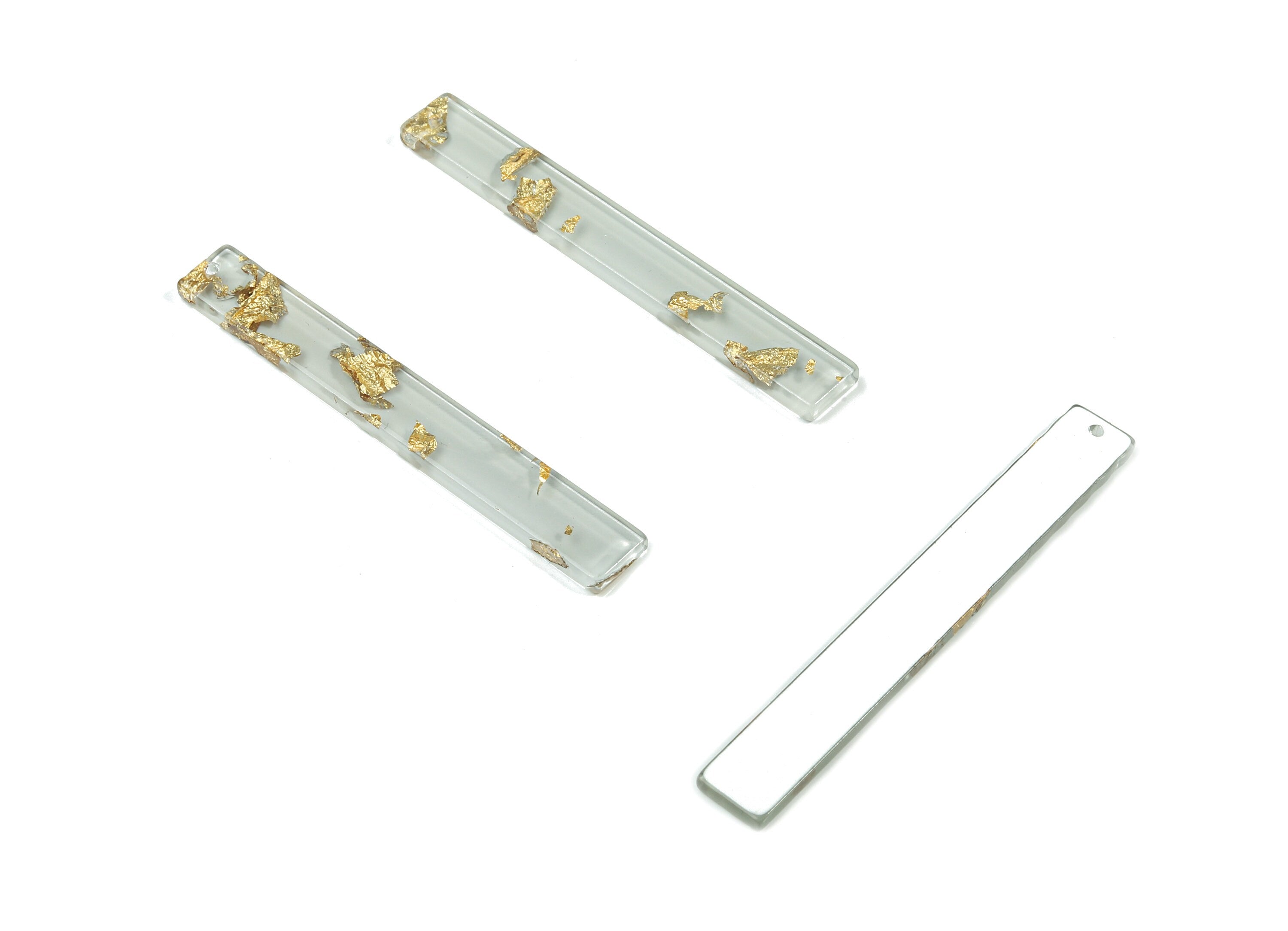 Acrylic Long Stick Charms - Bar Earrings and Pendant - Earring Findings  - Color Code: A439 - 59.88x7.83x2.63mm - AC1049-A439 - DOMEDBAZAAR