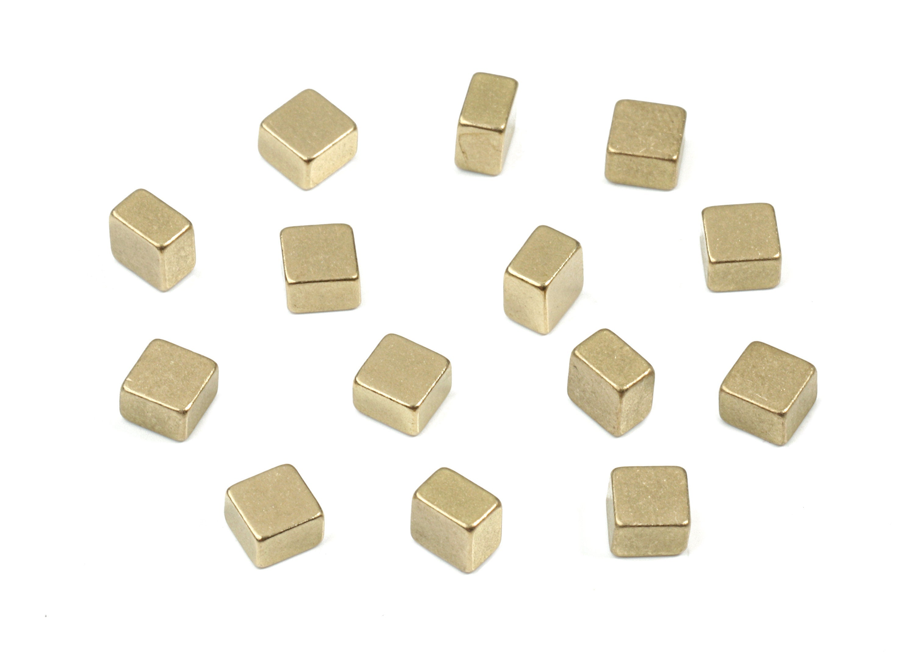 Brass Square Blank - Raw Brass Square Blank - Brass Square Tag - Brass Stamping Tag - Jewelry Supplies - 3.87x3.87x2.61mm - PP3172 - DOMEDBAZAAR