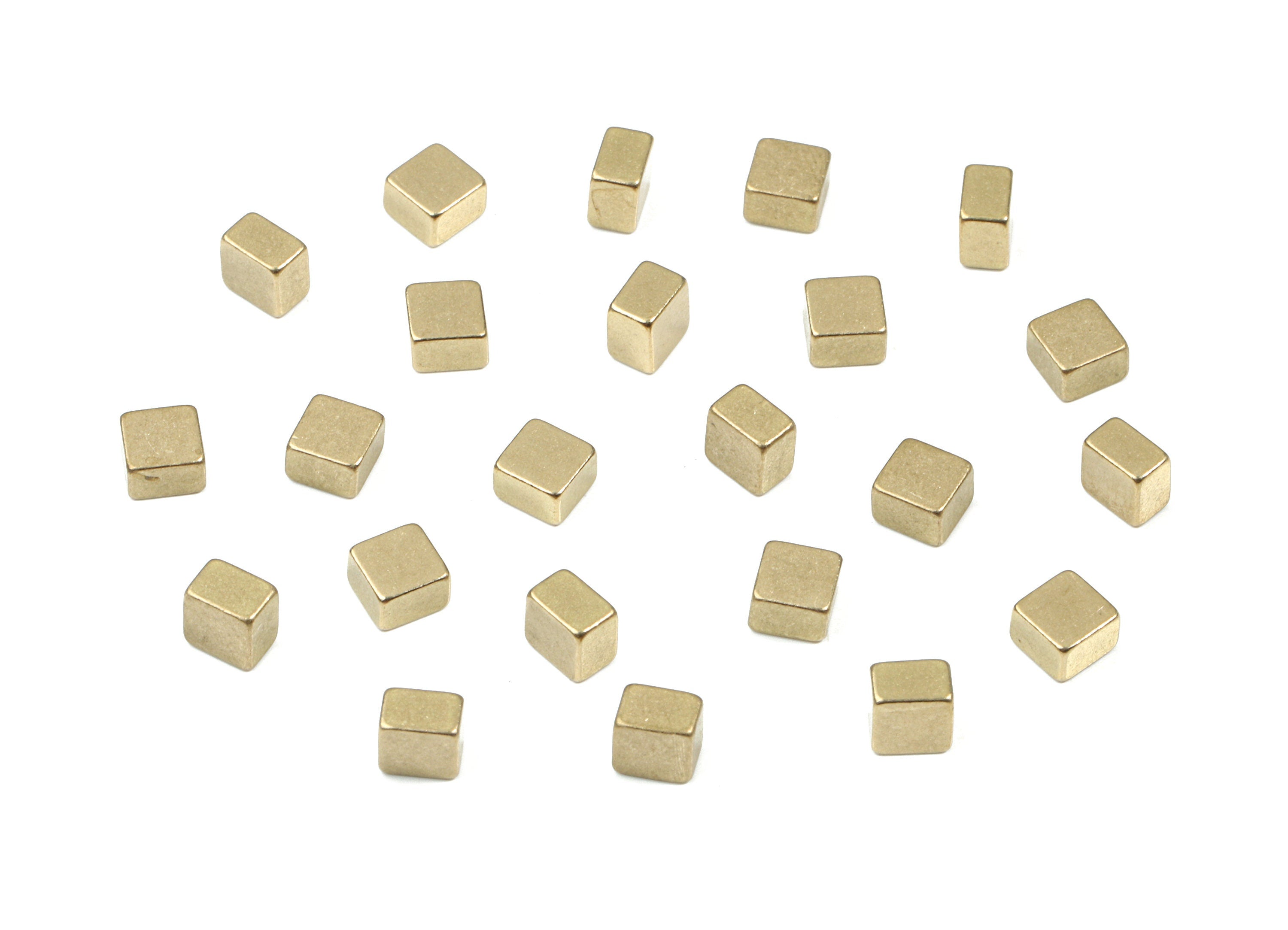 Brass Square Blank - Raw Brass Square Blank - Brass Square Tag - Brass Stamping Tag - Jewelry Supplies - 3.87x3.87x2.61mm - PP3172 - DOMEDBAZAAR