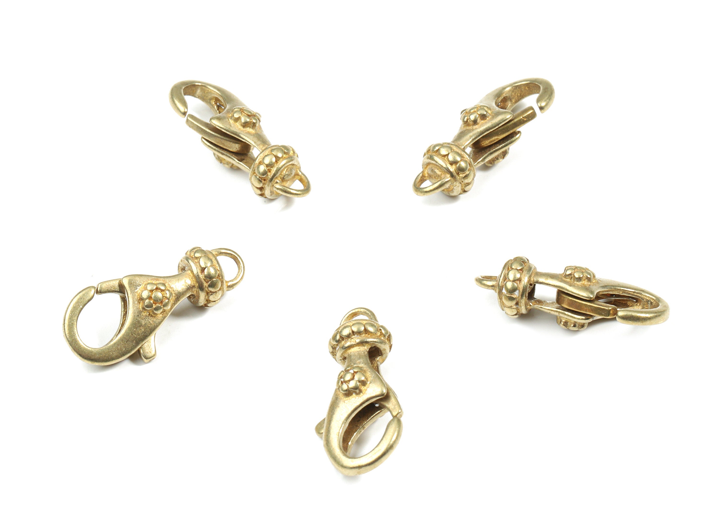 Brass Lobster Claw Clasp - Raw Brass Flower Parrot Clasps - Lobster Clasps - Jewelry Supplies - 19.84x9.34x6.2mm - PP3137 - DOMEDBAZAAR