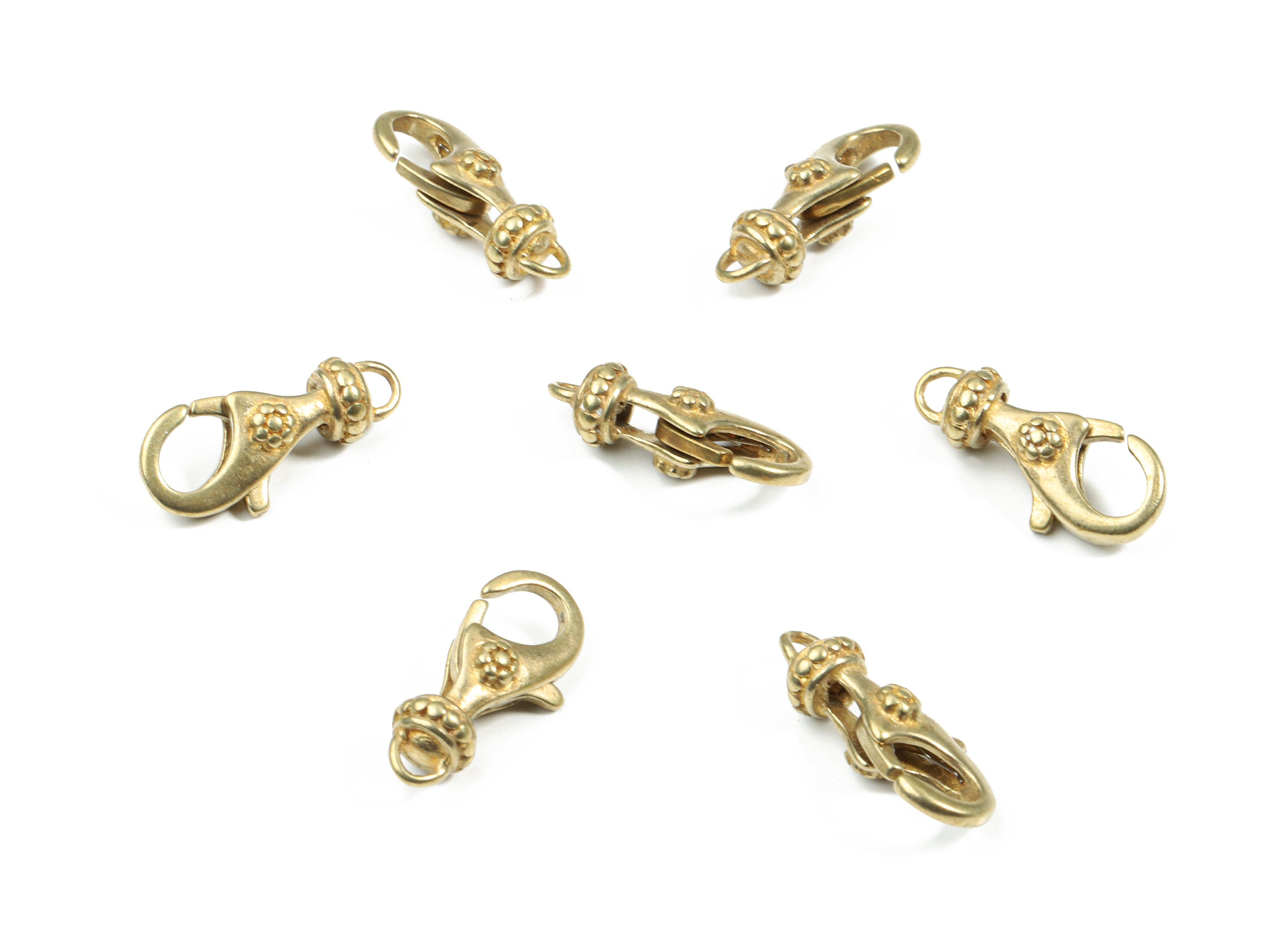 Brass Lobster Claw Clasp - Raw Brass Flower Parrot Clasps - Lobster Clasps - Jewelry Supplies - 19.84x9.34x6.2mm - PP3137 - DOMEDBAZAAR