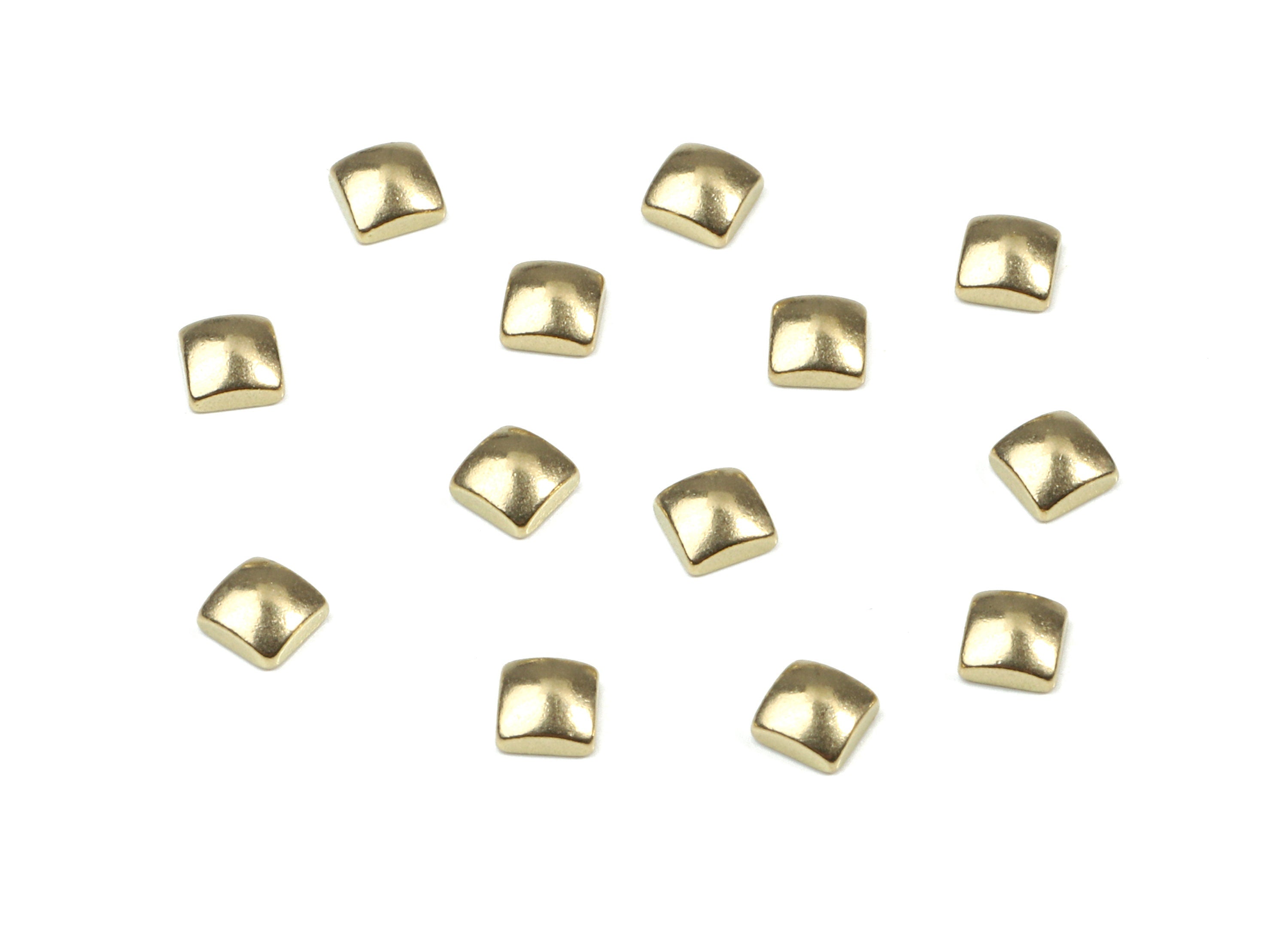 Brass Square Blank - Raw Brass Square Blank - Brass Square Tag - Brass Stamping Tag - Jewelry Supplies - 4.83x4.64x1.5mm - PP3171 - DOMEDBAZAAR