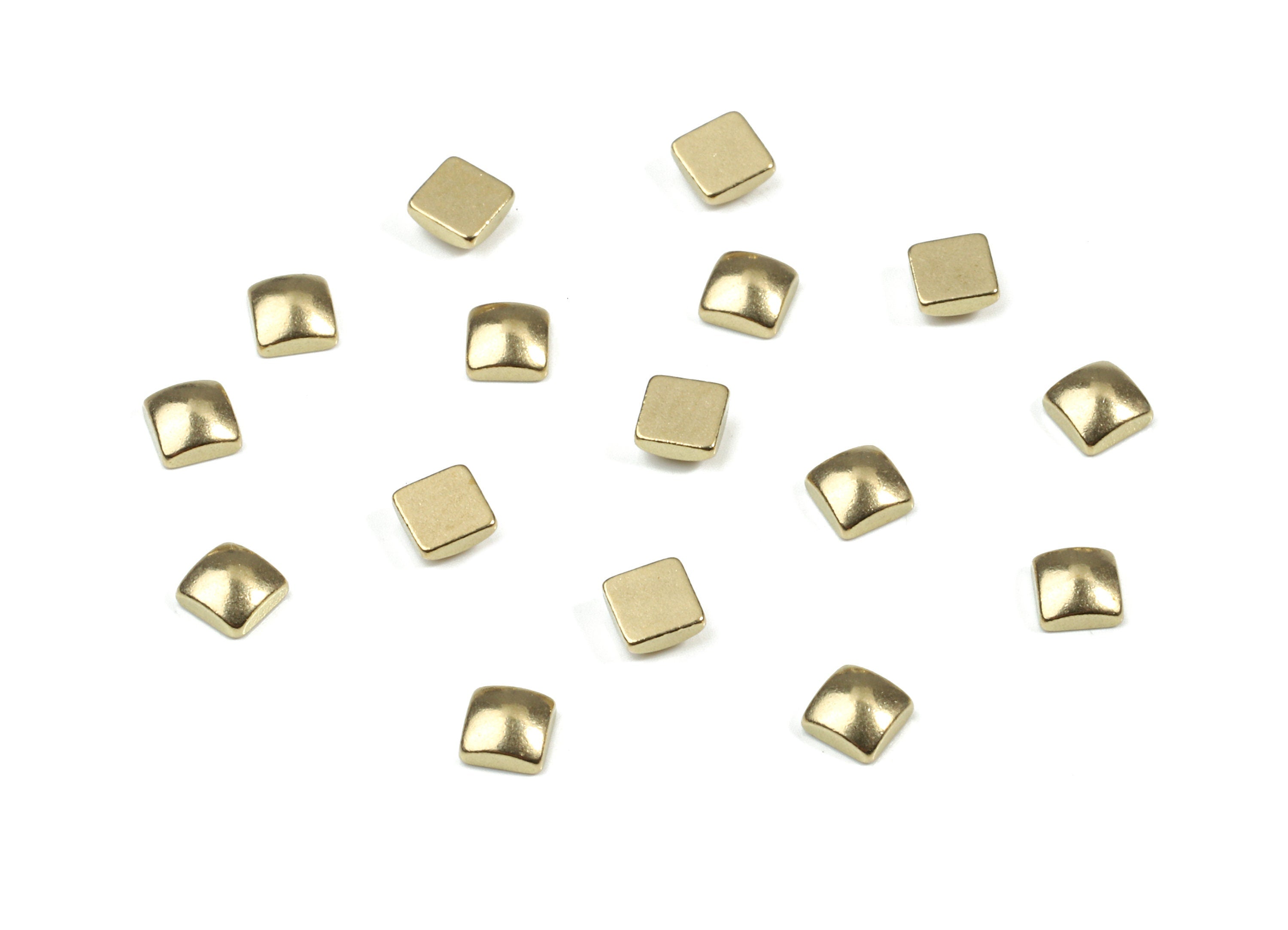Brass Square Blank - Raw Brass Square Blank - Brass Square Tag - Brass Stamping Tag - Jewelry Supplies - 4.83x4.64x1.5mm - PP3171 - DOMEDBAZAAR