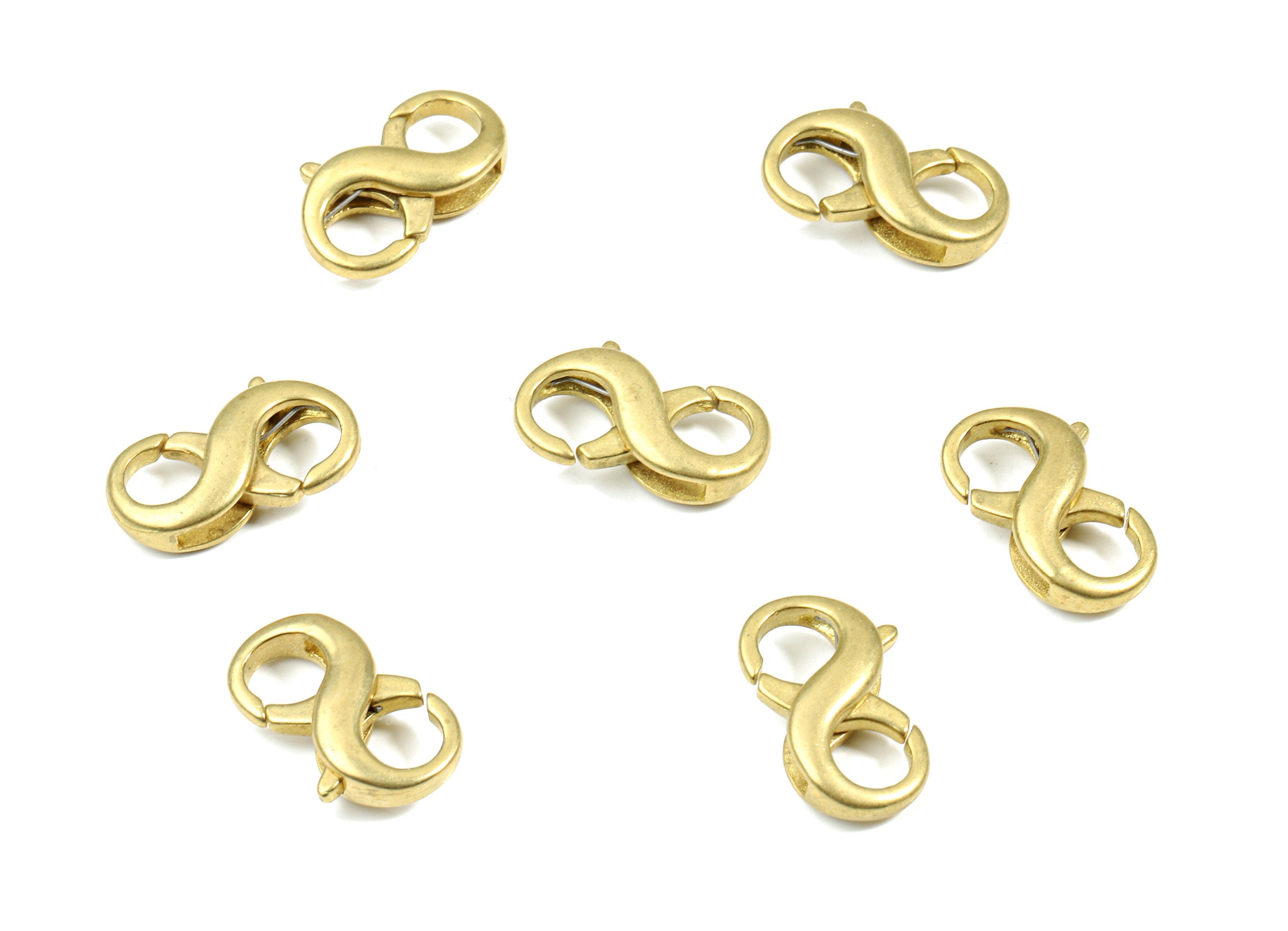 Brass Lobster Claw Clasp - Raw Brass Double Side Parrot Clasps - Lobster Clasps - Jewelry Supplies - 15.83x9.4x4.52mm - PP3130 - DOMEDBAZAAR